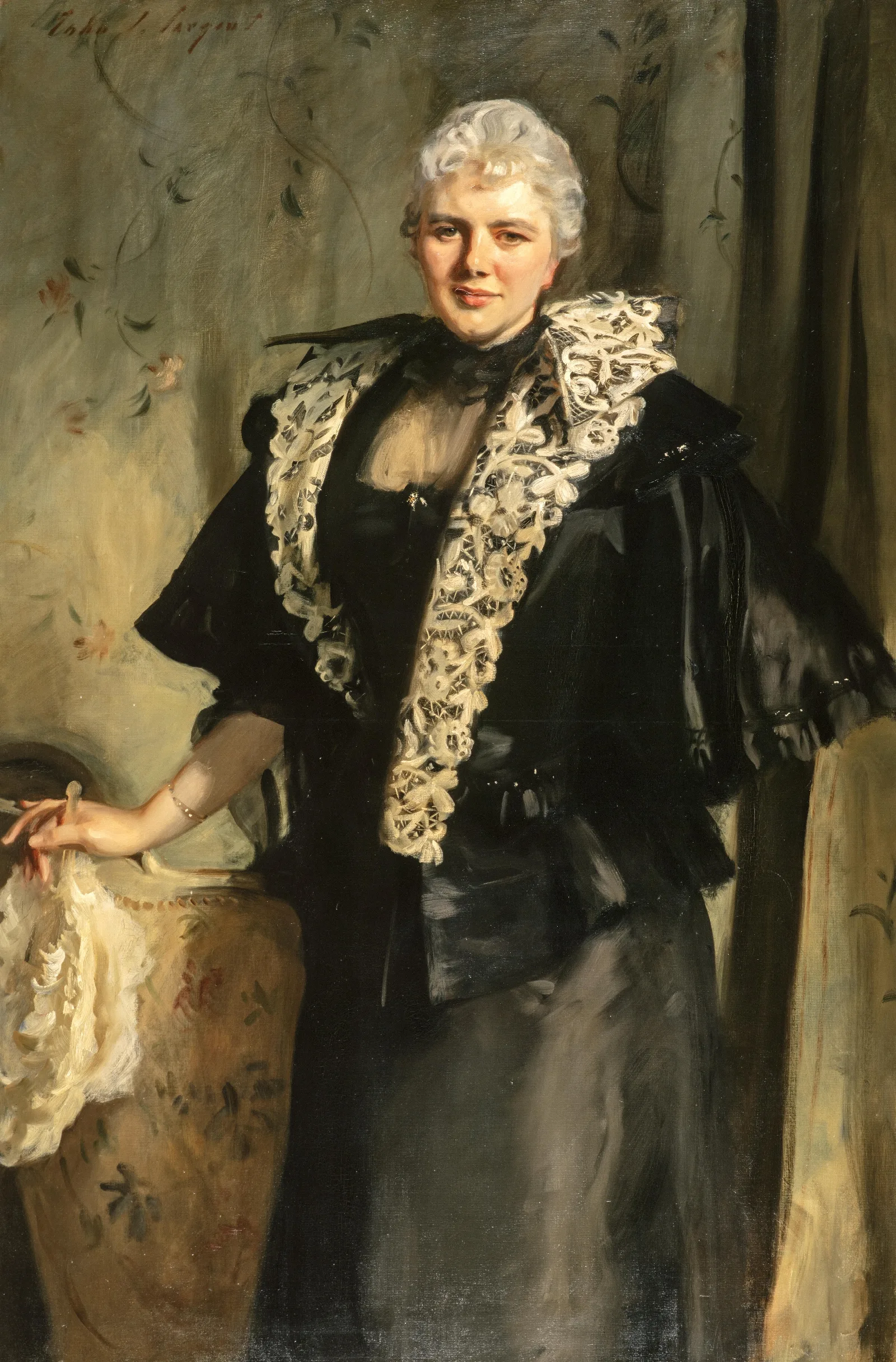 Constance Wynne Roberts Mrs Ernest Hills Of Redleaf Wall Art by John Singer Sargent - Canvas Print
