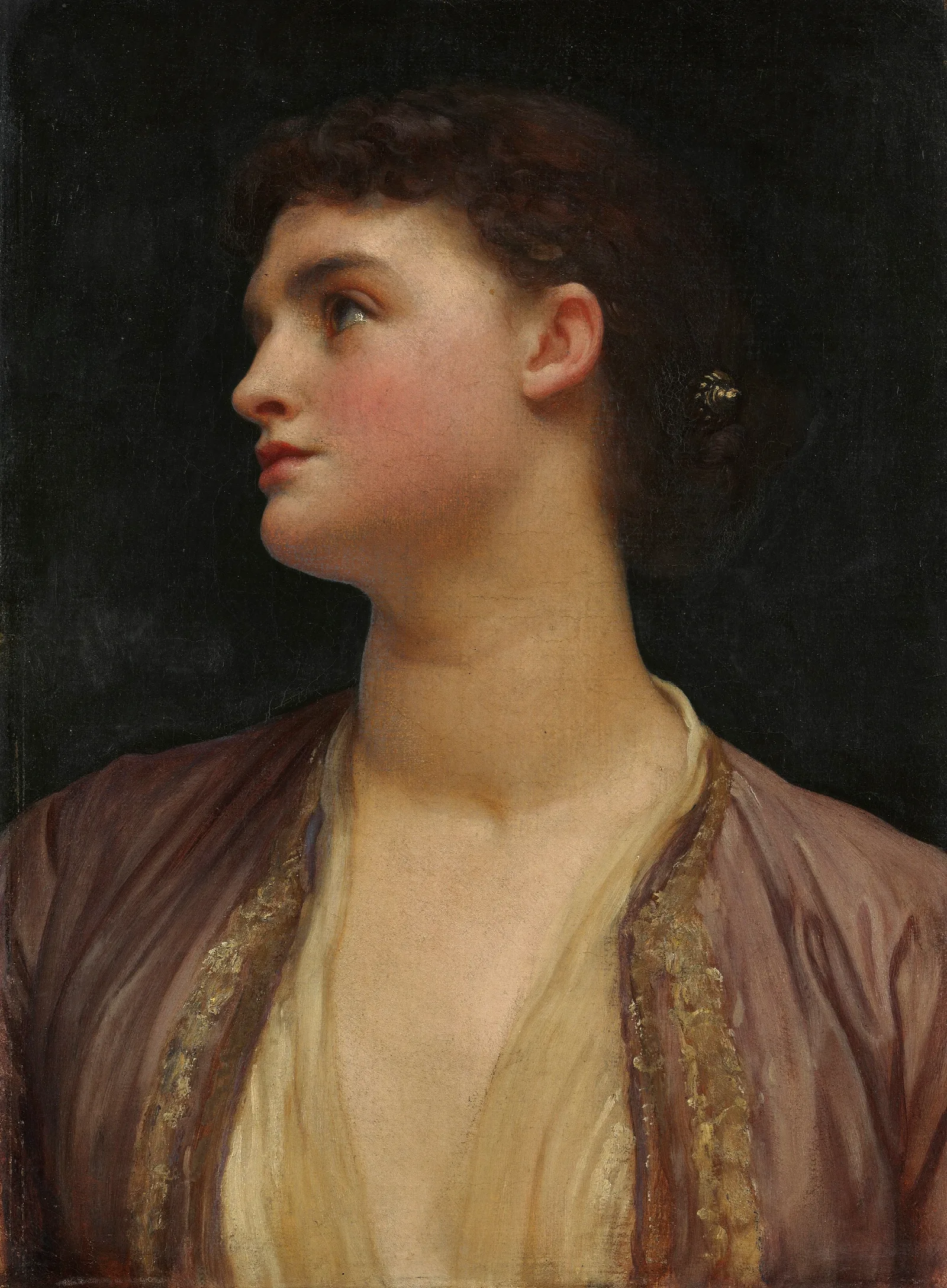 Lucia Wall Art by Frederic Leighton - Canvas Print