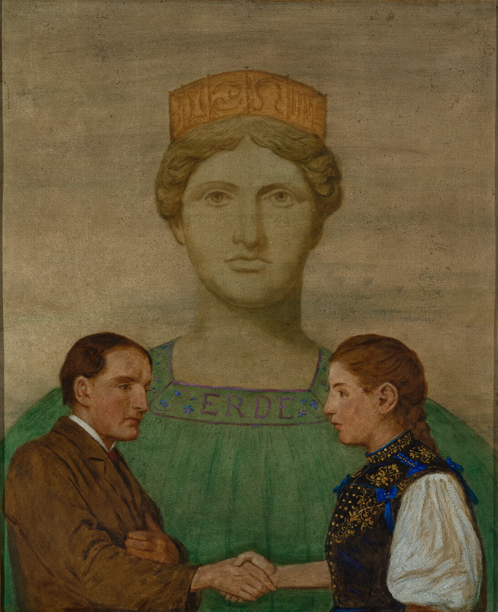 Die Erde 2 Wall Art by Hans Thoma - Canvas Print
