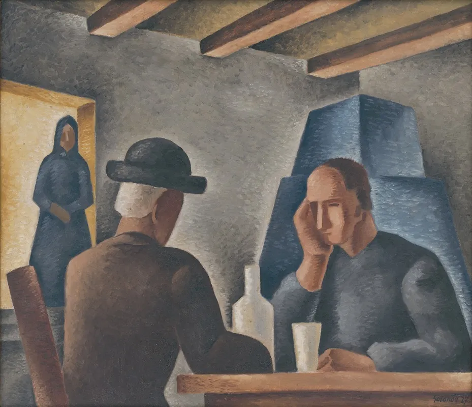 In An Inn Wall Art by Mikuláš Galanda - Canvas Print
