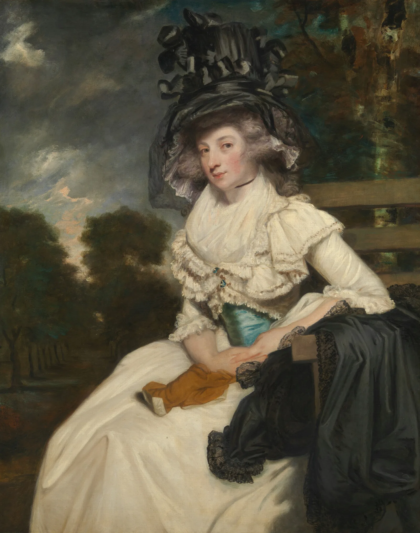 Mrs Lewis Thomas Watson Mary Elizabeth Milles 1767 1818 Wall Art by Sir Joshua Reynolds - Canvas Print