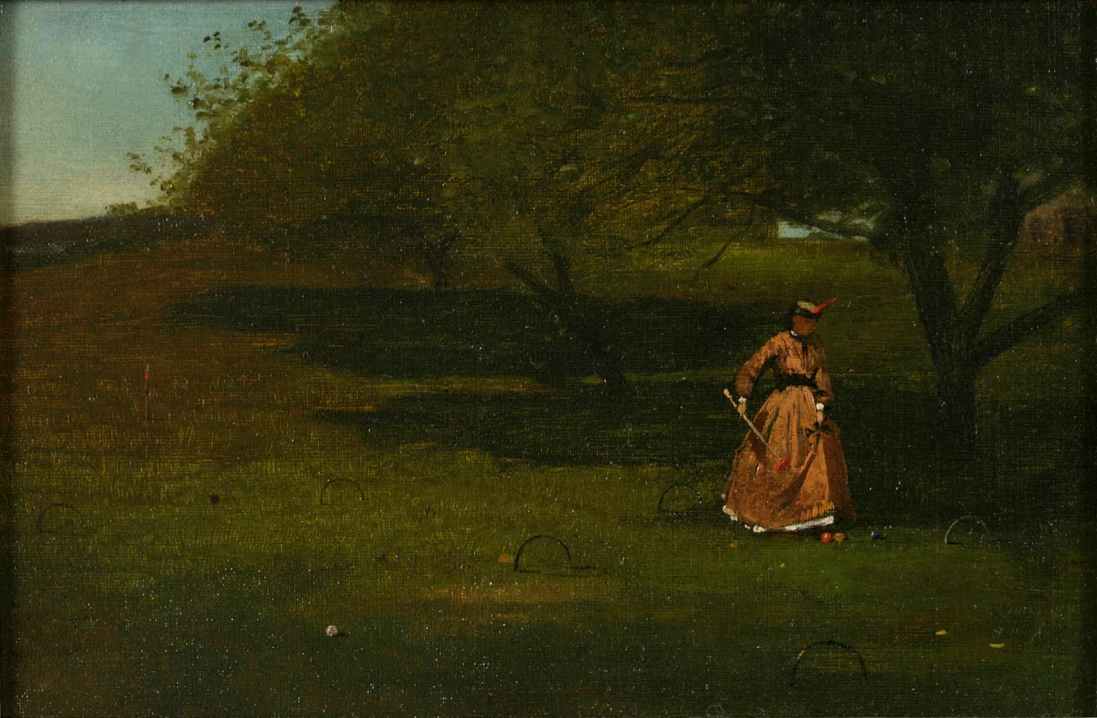 Croquet Player Wall Art by Winslow Homer - Canvas Print