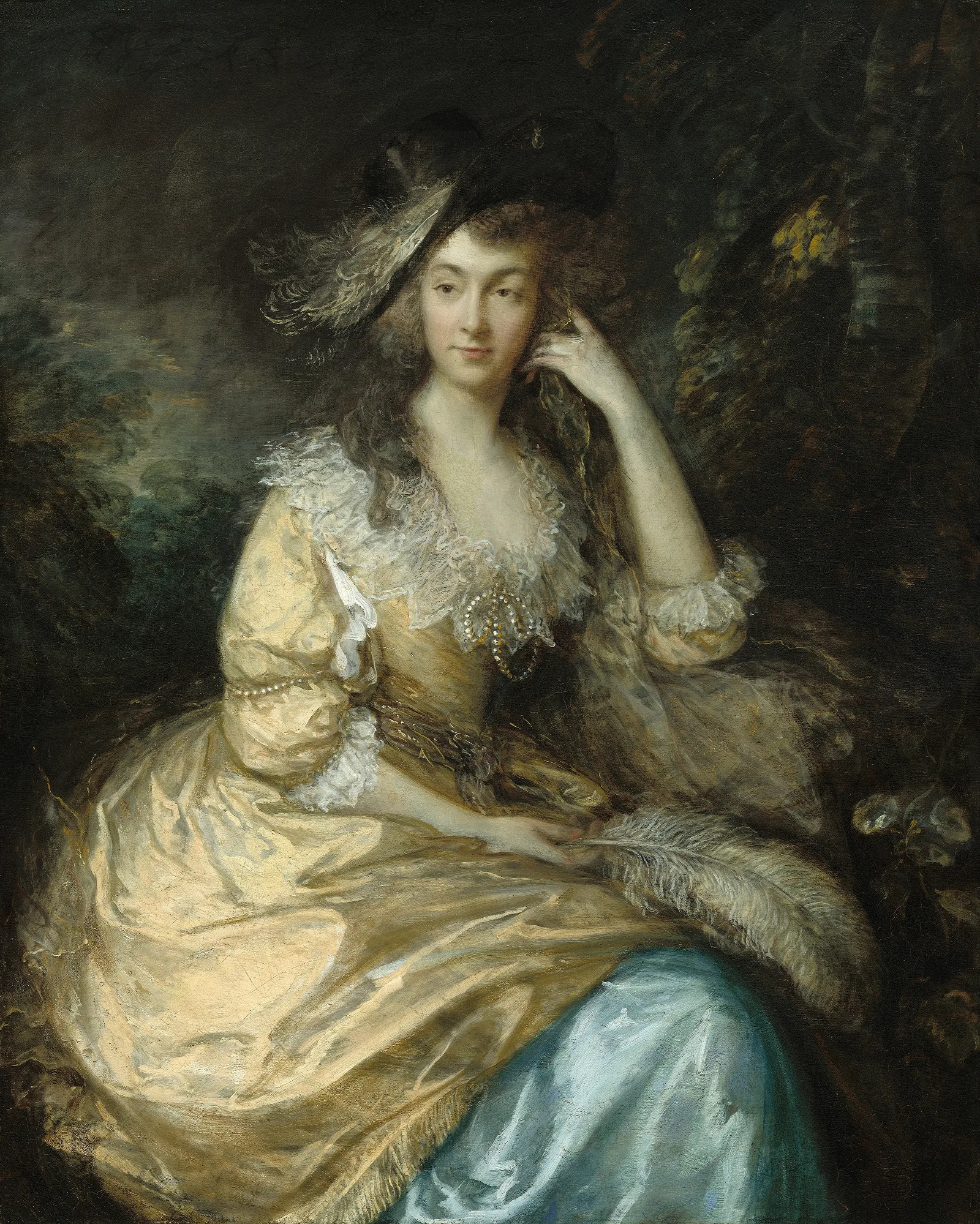 Frances Susannalady De Dunstanville Wall Art by Thomas Gainsborough - Canvas Print
