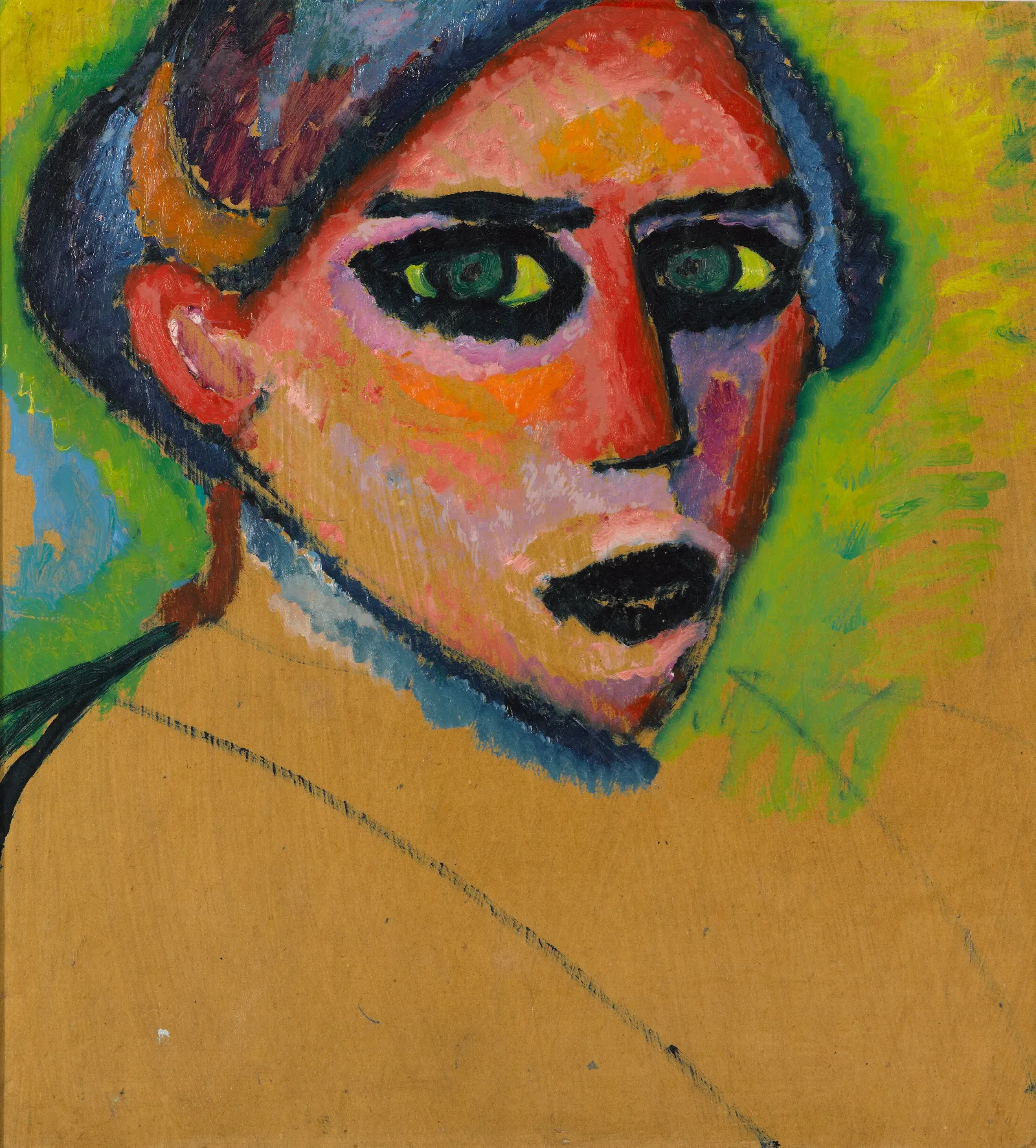 Womans Face Wall Art by Alexej von Jawlensky - Canvas Print