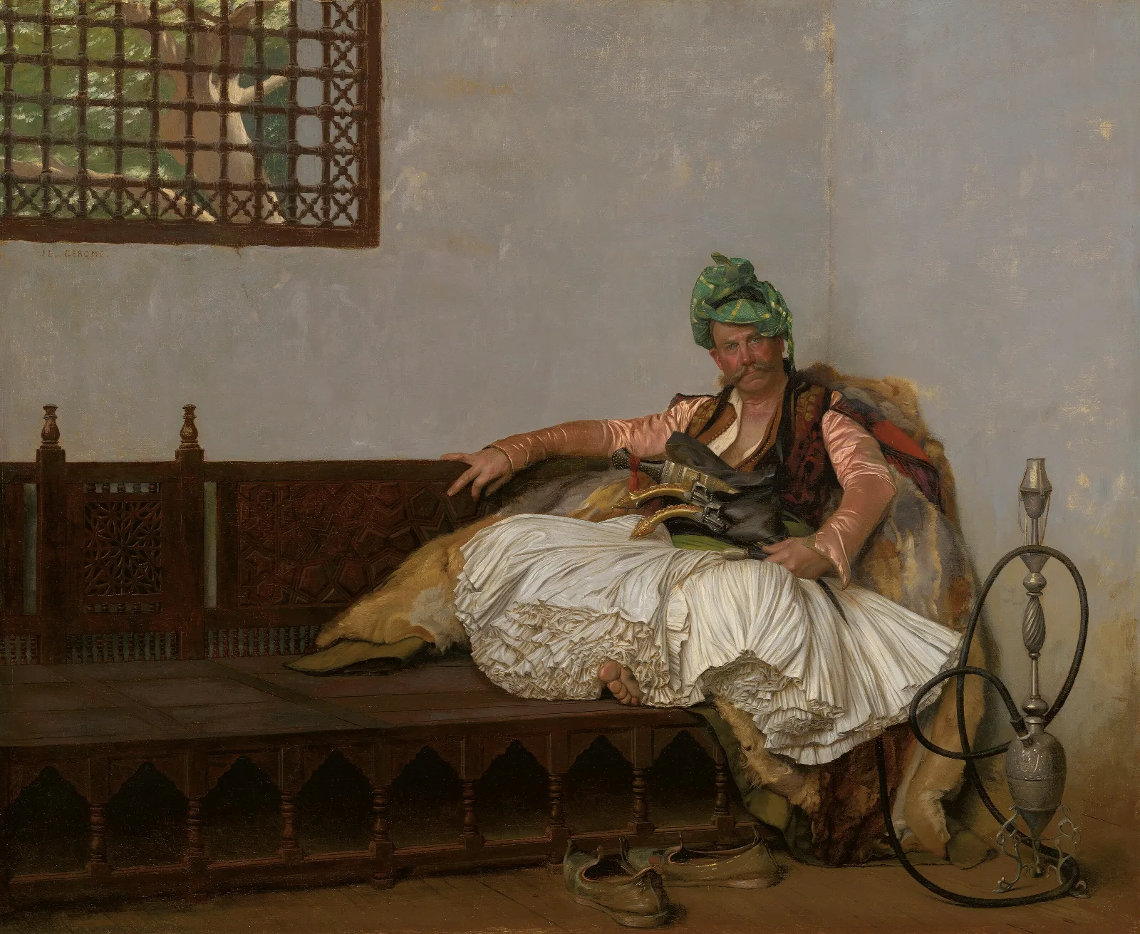 A Bashi Bazouk Chieftan Wall Art by Jean-Léon Gérôme - Canvas Print