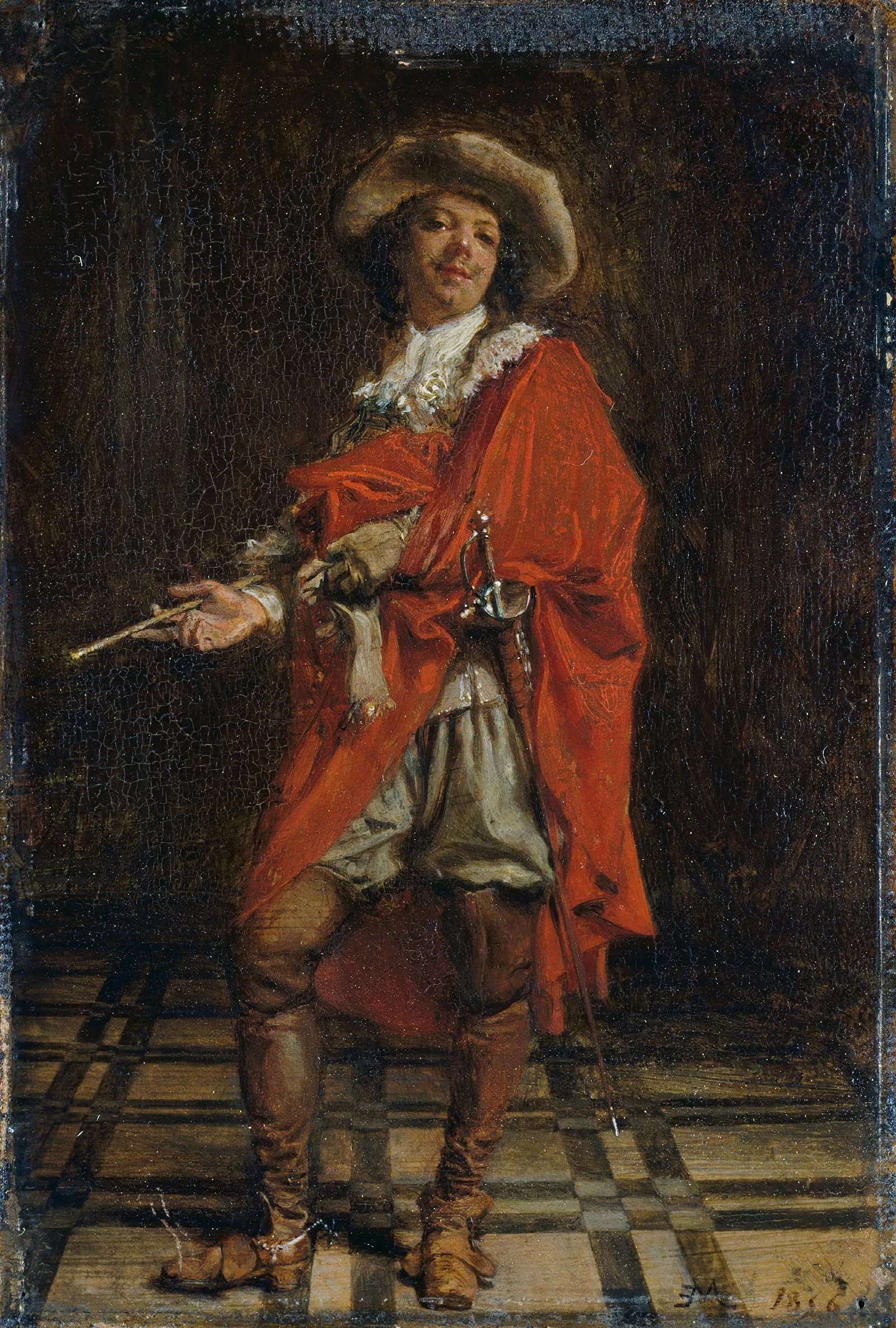 A Cavalier Time Of Louis Xiv Wall Art by Ernest Meissonier - Canvas Print