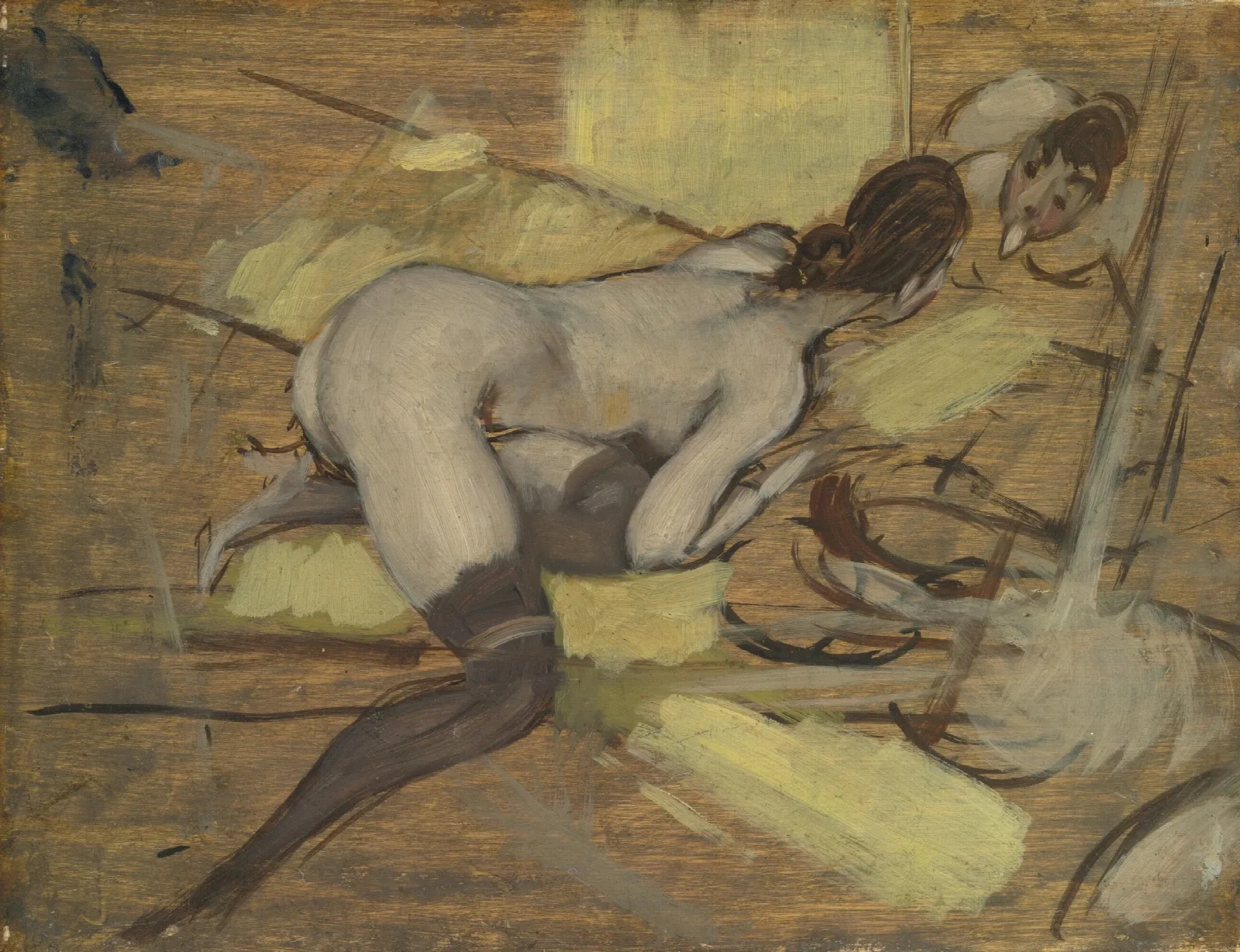 Solo Con Lo Specchio Wall Art by Giovanni Boldini - Canvas Print