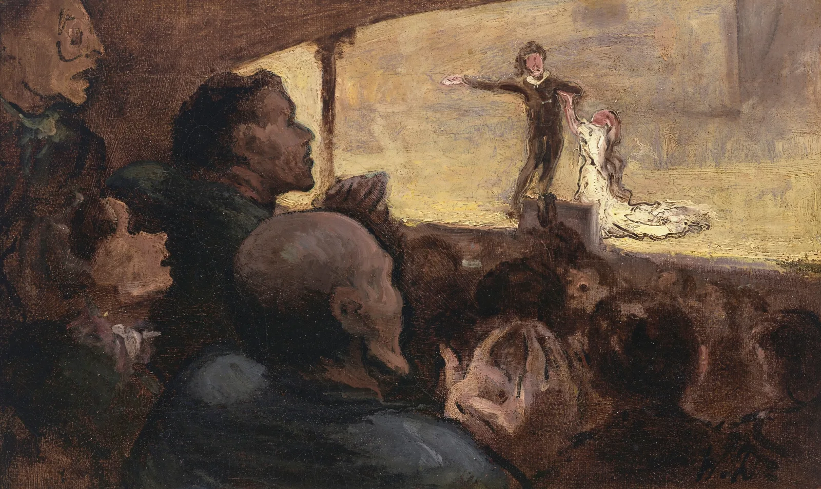 Le Drame Wall Art by Honoré Daumier - Canvas Print