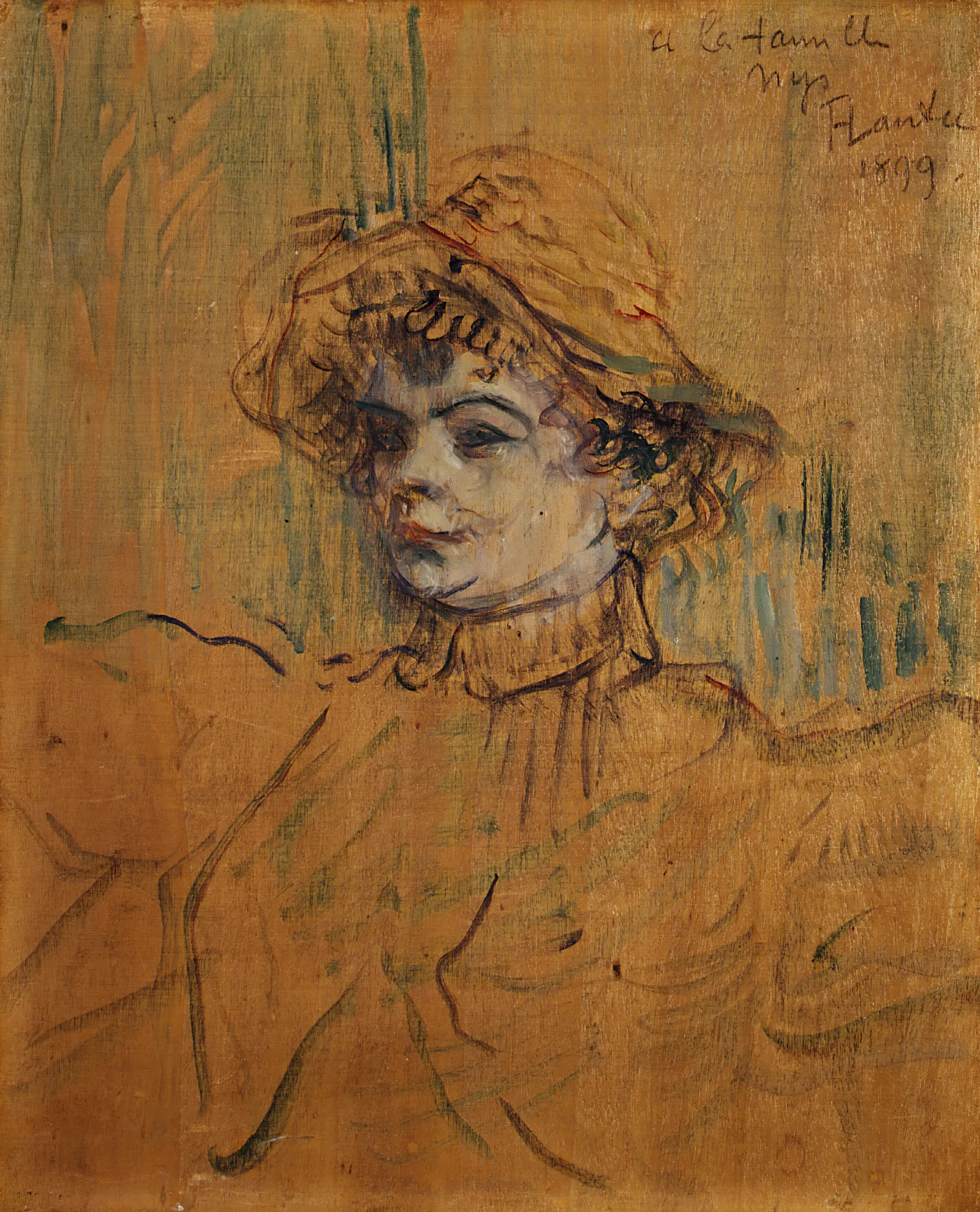 Mademoiselle Nys Wall Art by Henri de Toulouse-Lautrec - Canvas Print