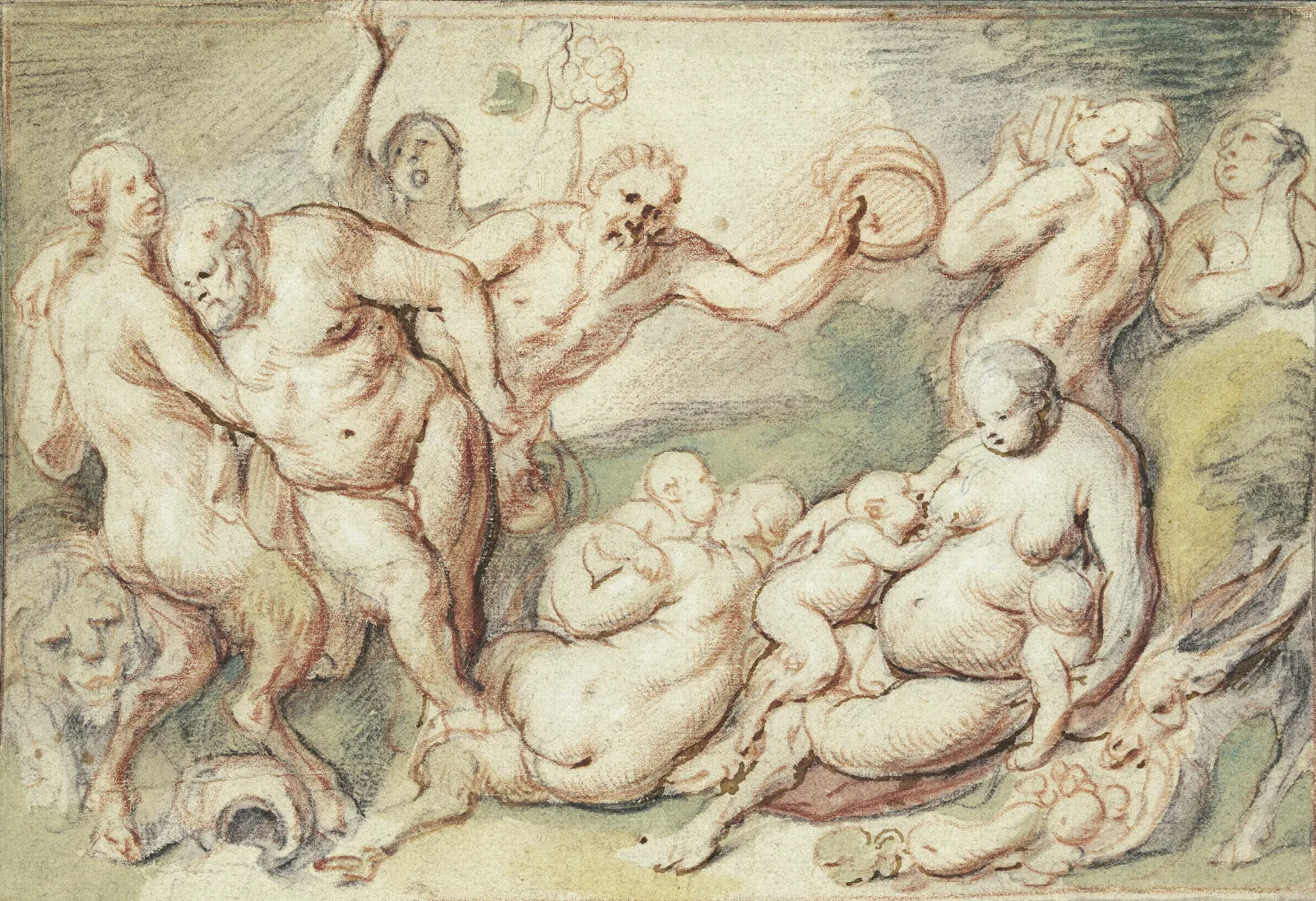 Bachanalia 2 Wall Art by Jacob Jordaens - Canvas Print