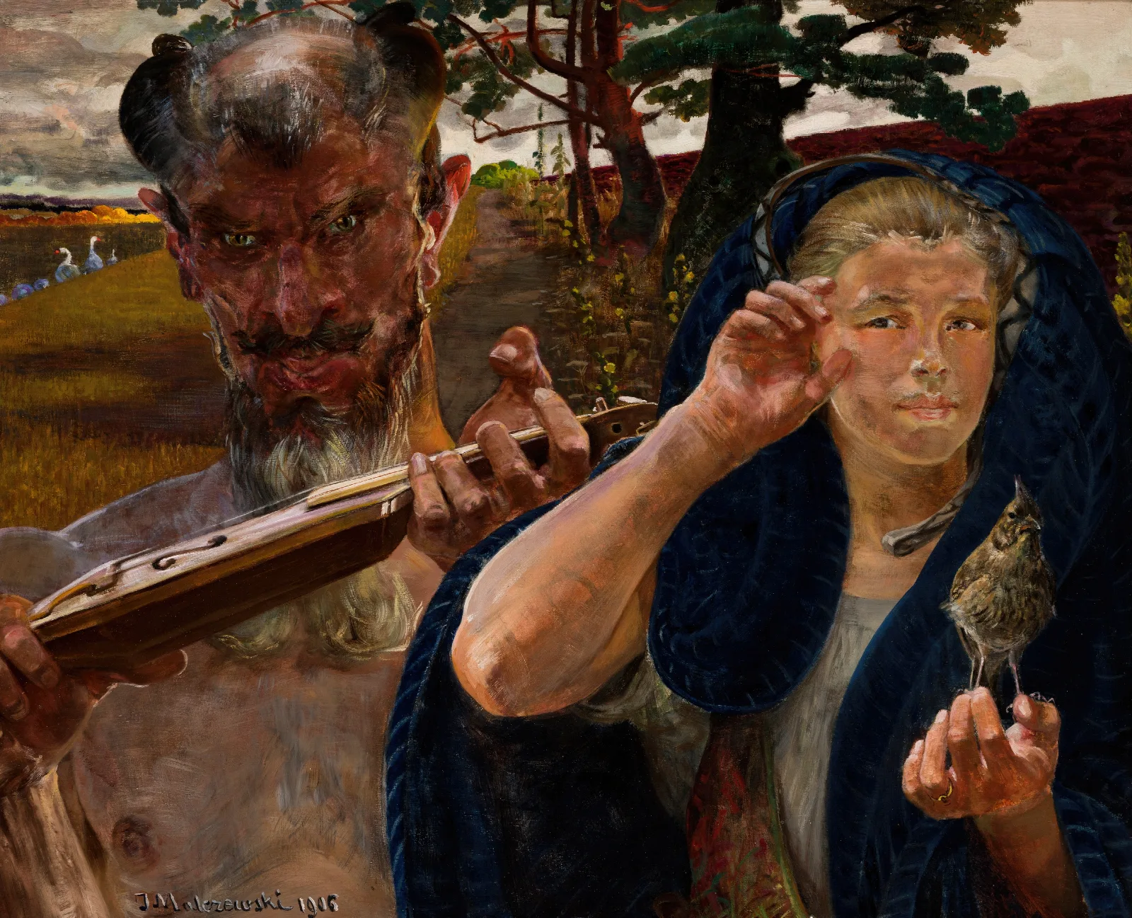 Autumn Song Wall Art by Jacek Malczewski - Canvas Print