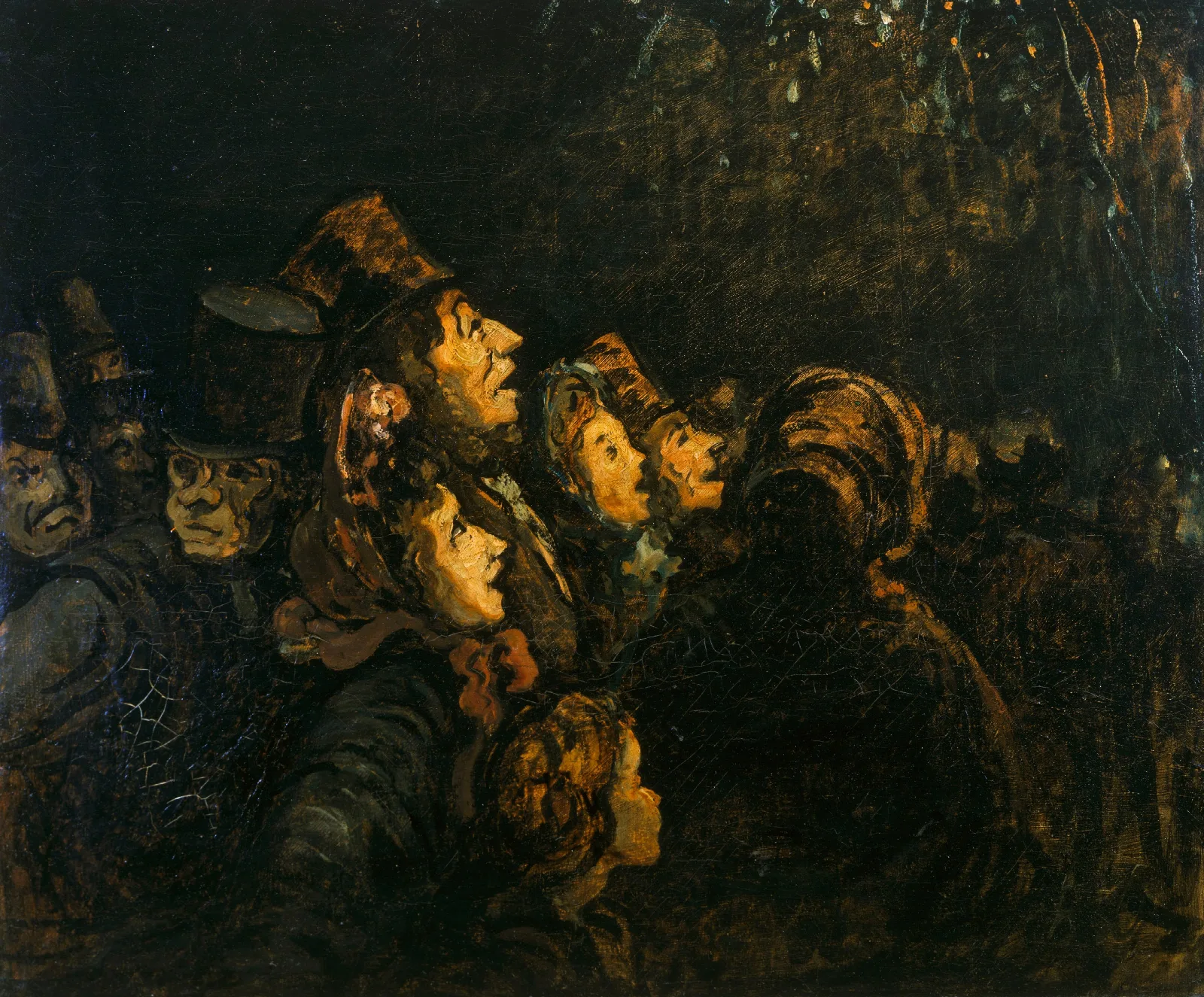 The Rockets Wall Art by Honoré Daumier - Canvas Print