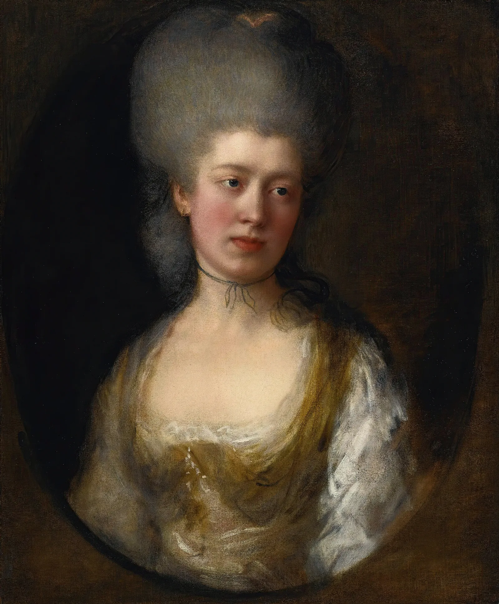 Portrait Of Lady Catherine Ponsonby Duchess Of St Albans Wall Art by Thomas Gainsborough - Canvas Print