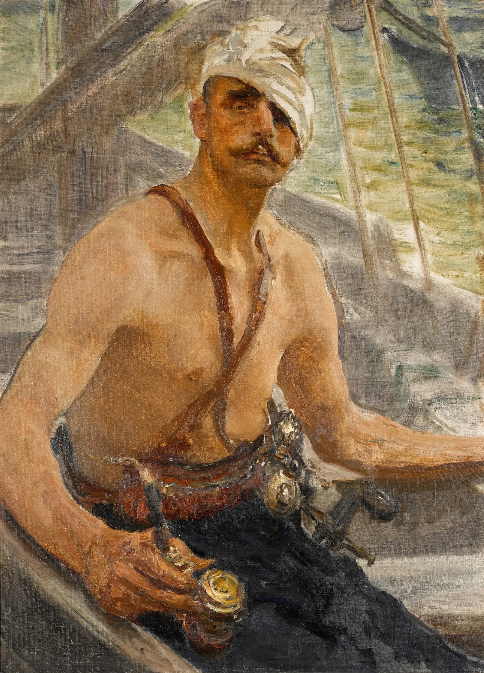 Black Sea Cossack Wall Art by Ilya Efimovich Repin - Canvas Print