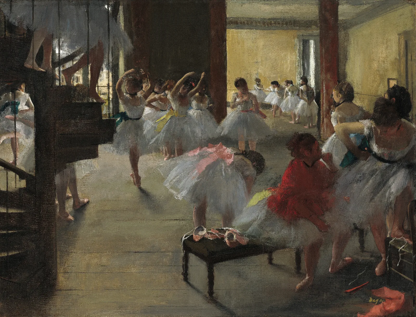 The Dance Class Wall Art by Edgar Degas - Canvas Print