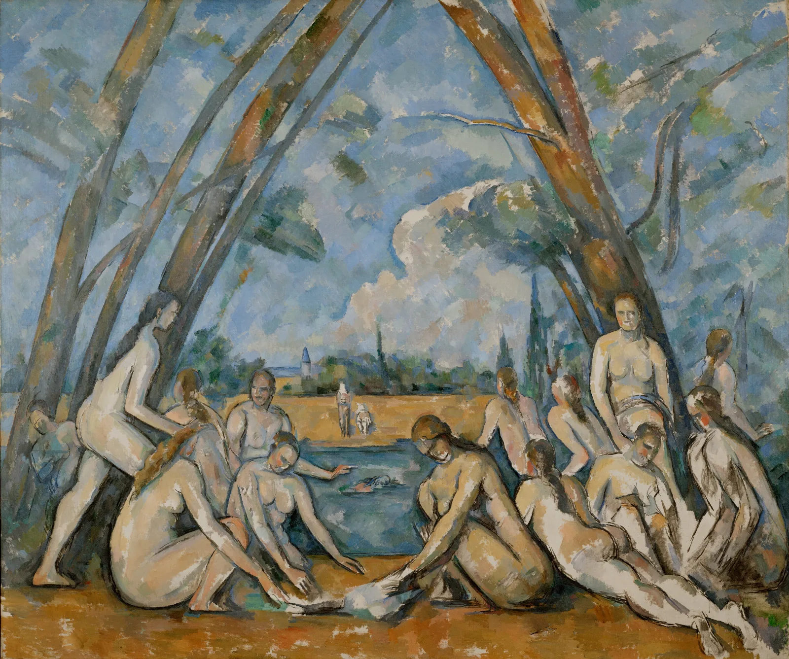 The Large Bathers Wall Art by Paul Cézanne - Canvas Print