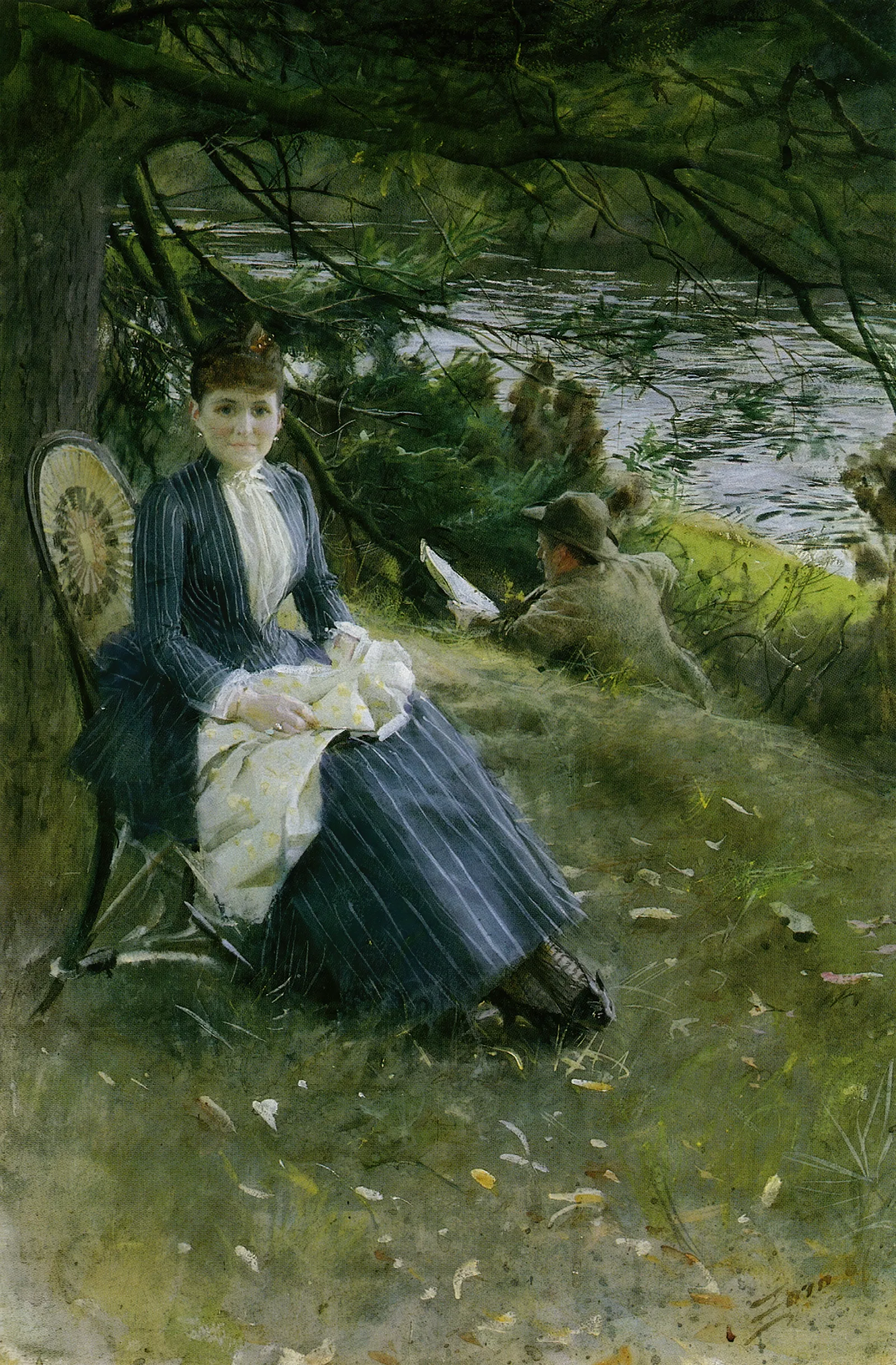 In Scotland Mrs Symons Wall Art by Anders Zorn - Canvas Print