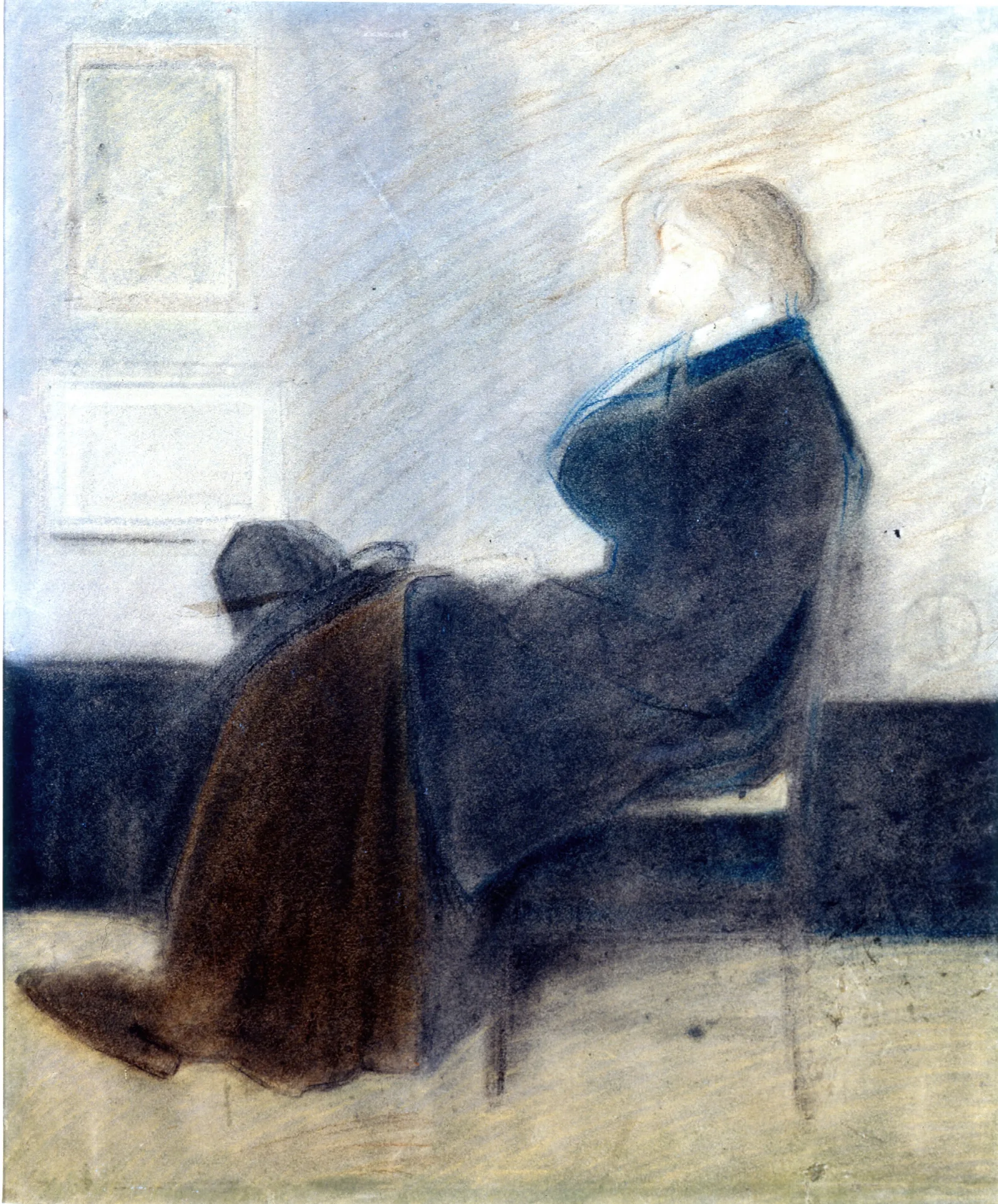 Study Of Thomas Carlyle Wall Art by James Abbott McNeill Whistler - Canvas Print