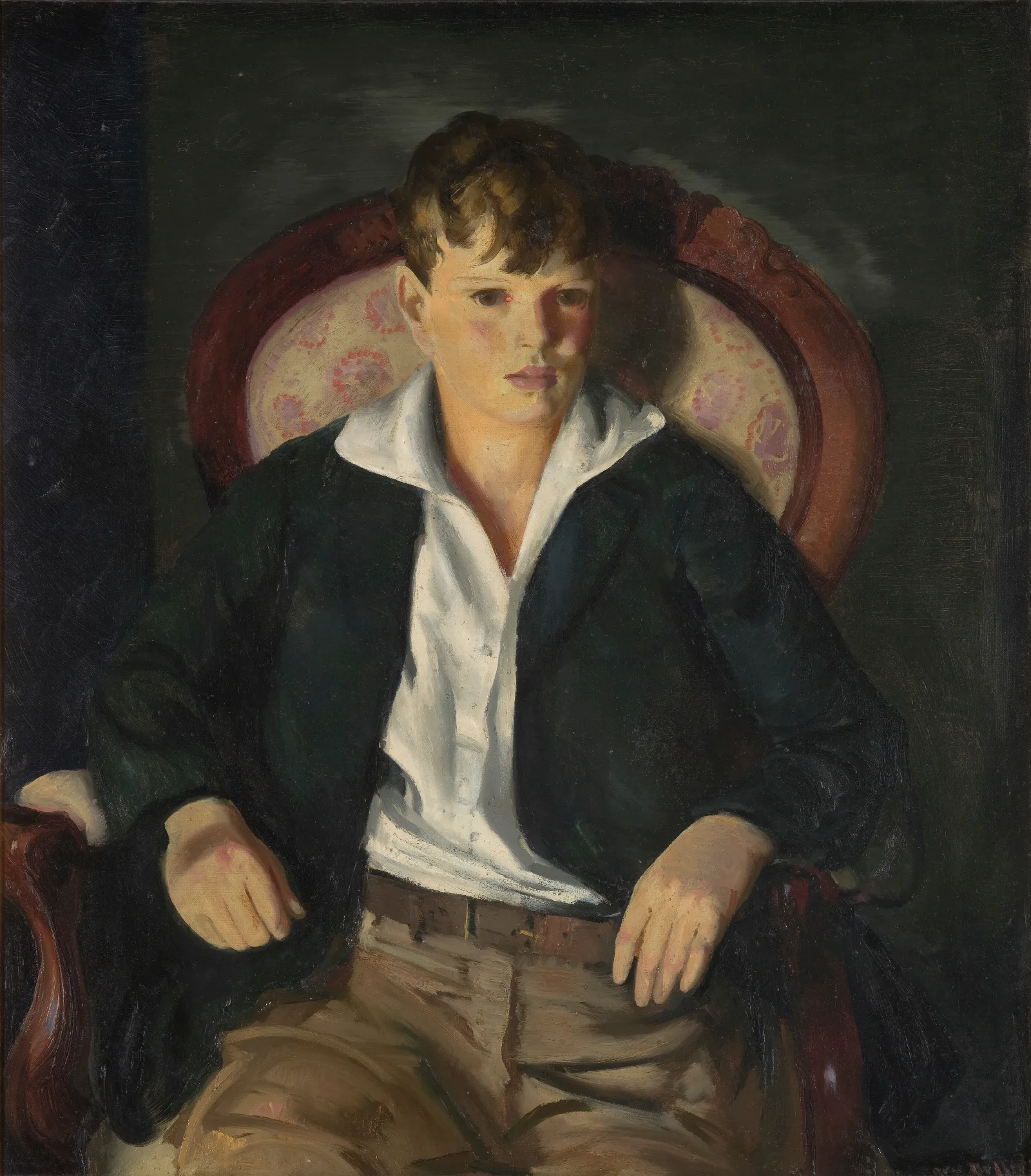 Portrait Of A Boy 4 Wall Art by George Wesley Bellows - Canvas Print