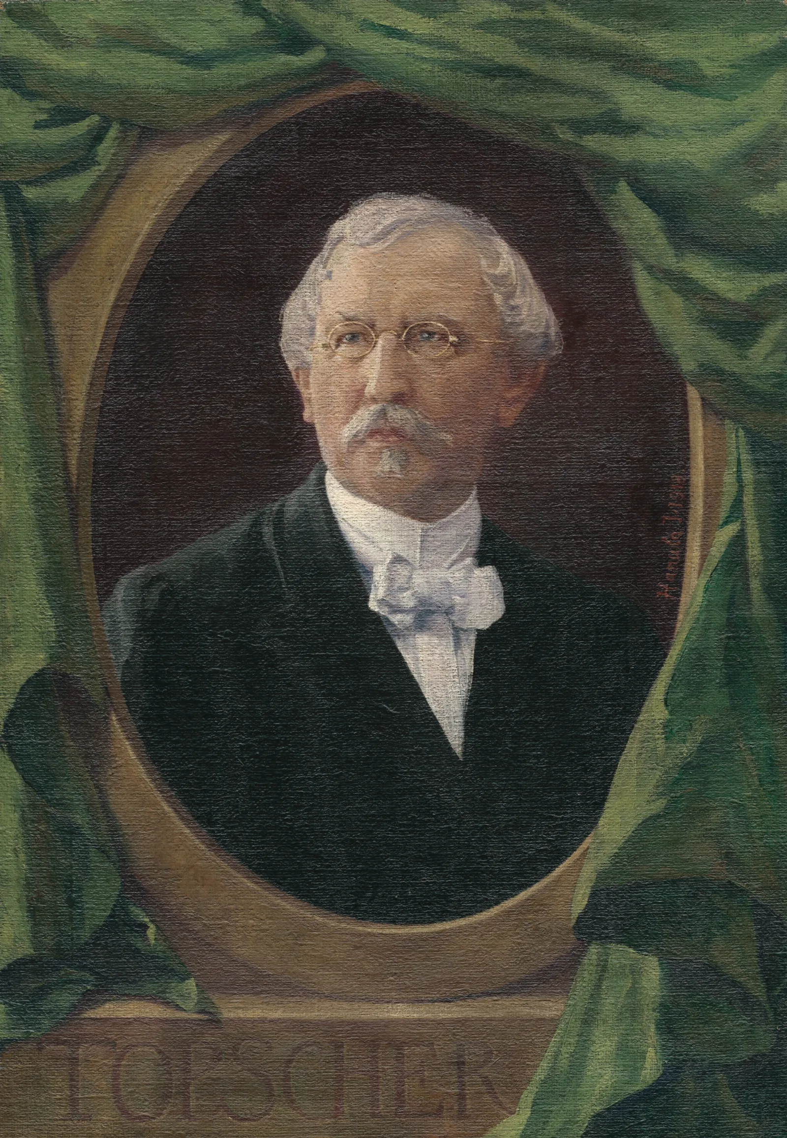 Portrait Of A Man 93 Wall Art by Jozef Hanula - Canvas Print
