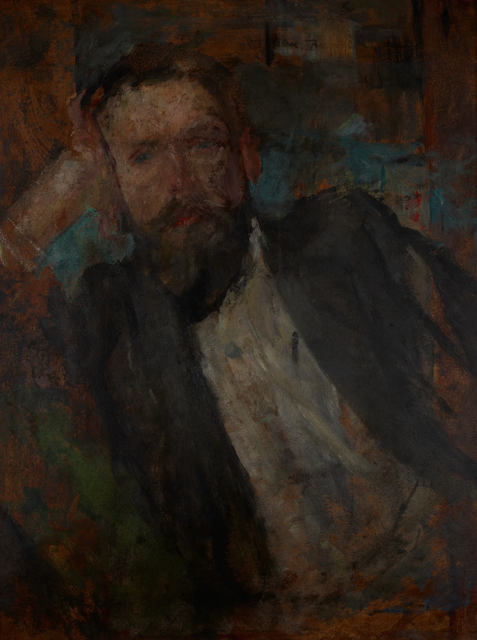 Male Portrait Wall Art by Olga Boznanska - Canvas Print
