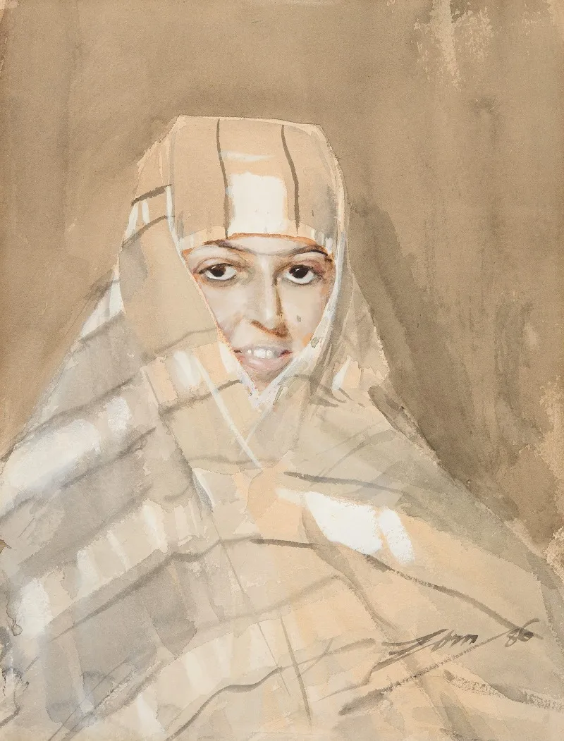 Bedouin Girl 2 Wall Art by Anders Zorn - Canvas Print