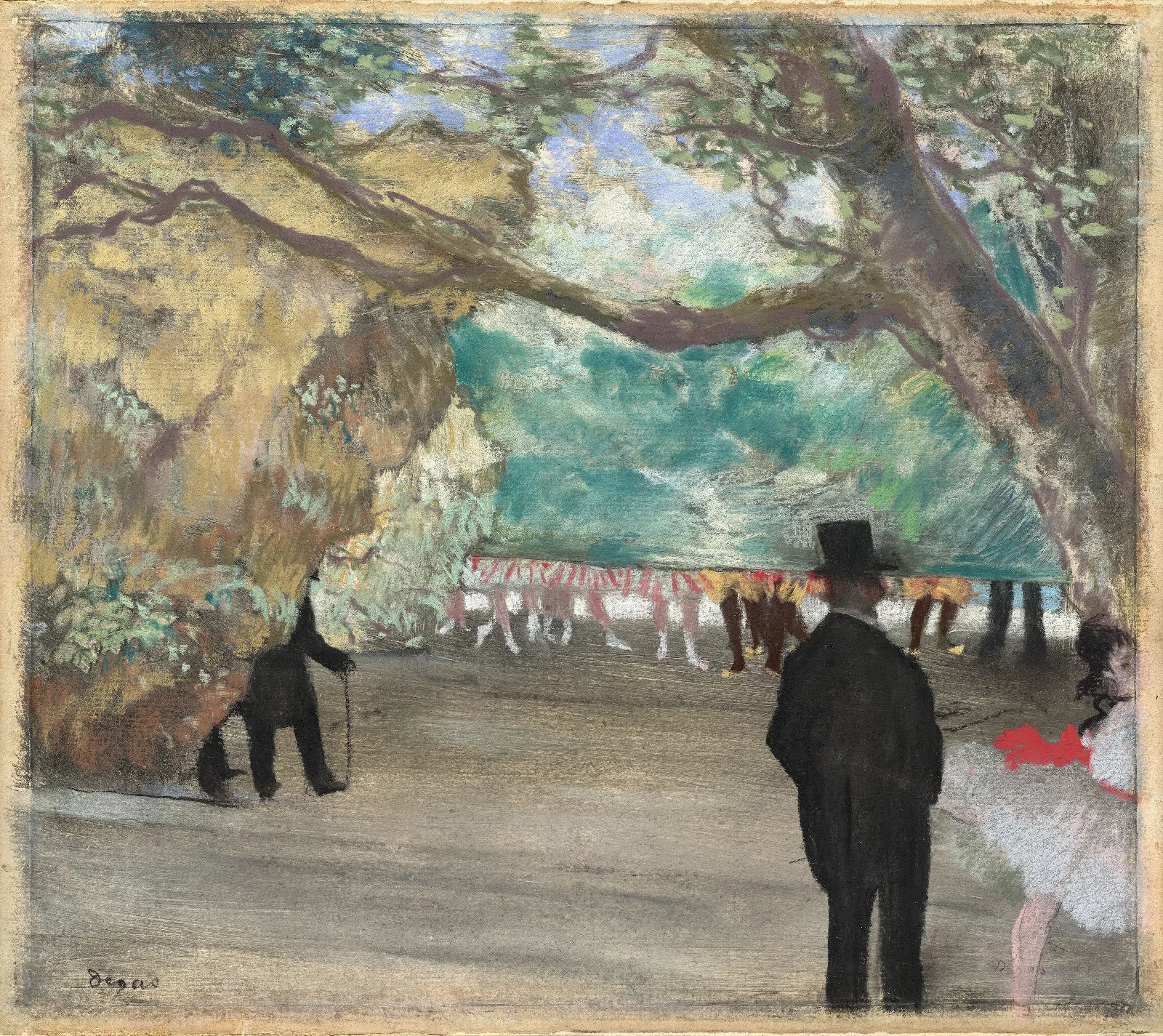 The Curtain Wall Art by Edgar Degas - Canvas Print