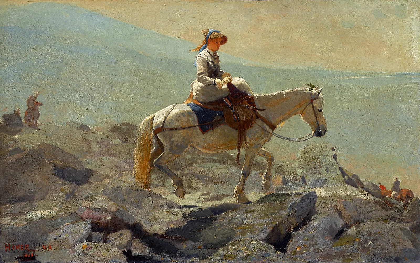 The Bridle Path White Mountains Wall Art by Winslow Homer - Canvas Print