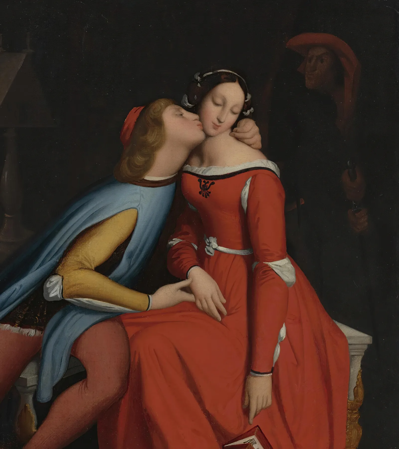 Paolo And Francesca Wall Art by Jean Auguste Dominique Ingres - Canvas Print