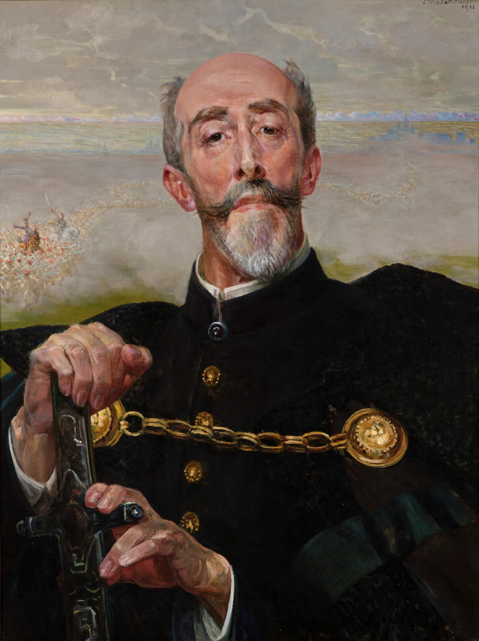 Portrait Of Count Antoni Wodzicki Wall Art by Jacek Malczewski - Canvas Print