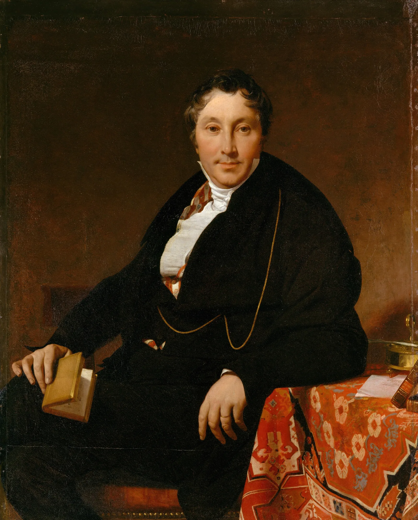Jacques Louis Leblanc 1774 1846 Wall Art by Jean Auguste Dominique Ingres - Canvas Print