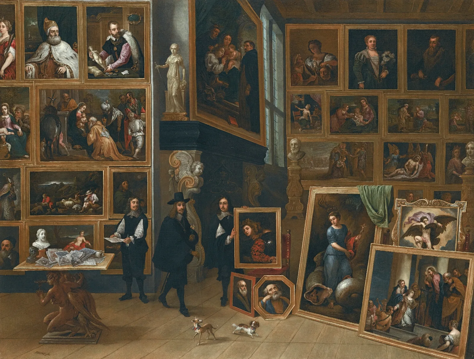 The Picture Gallery Of Archduke Leopold William Wall Art by David Teniers The Younger - Canvas Print
