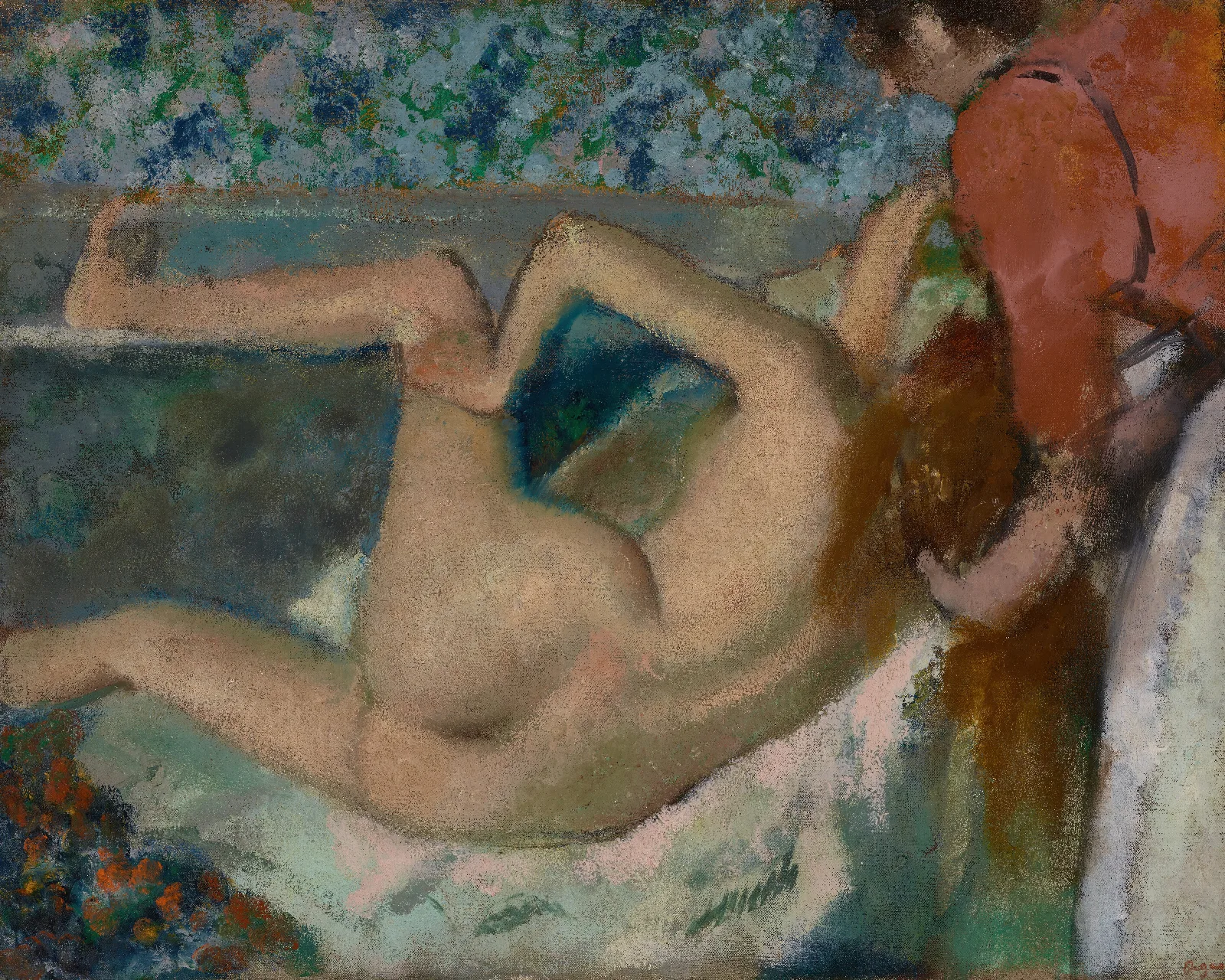 After The Bath 12 Wall Art by Edgar Degas - Canvas Print