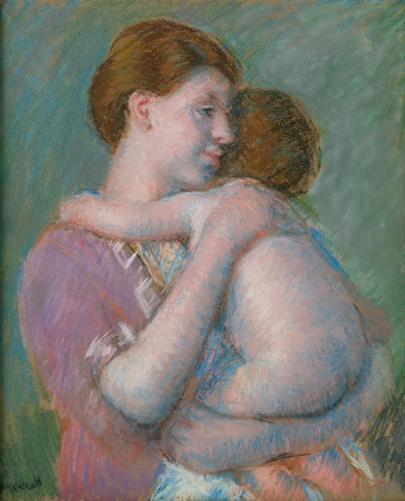 Mother And Child 57 Wall Art by Mary Cassatt - Canvas Print