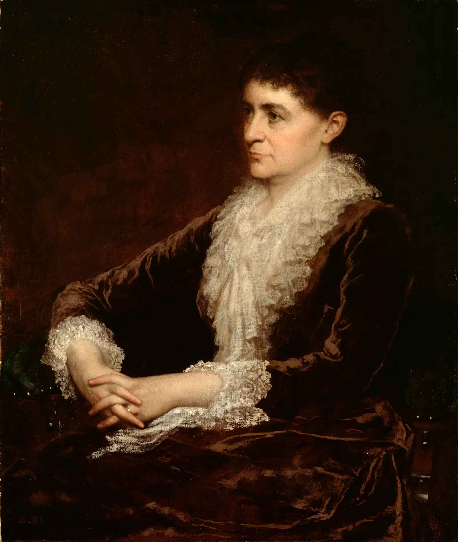 Mrs Allan Shelden Wall Art by Eastman Johnson - Canvas Print