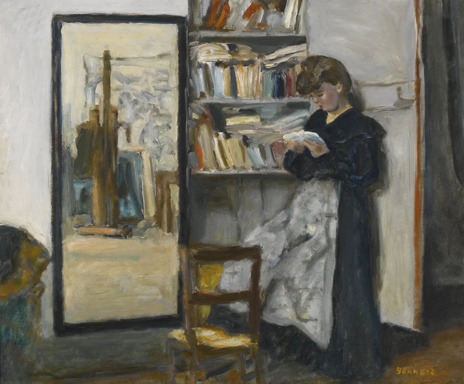 La Lecture 5 Wall Art by Pierre Bonnard - Canvas Print