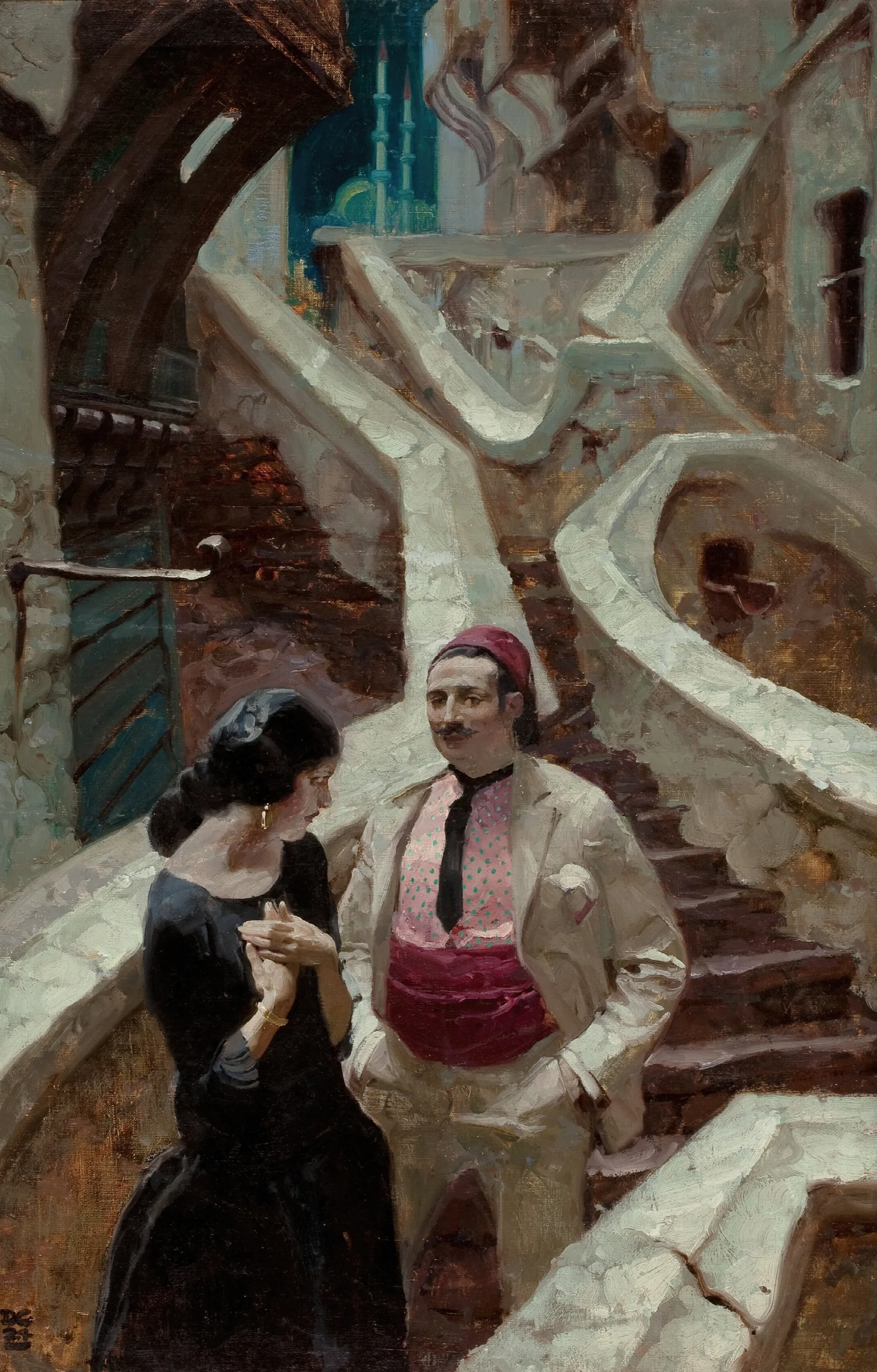 City Of Temptation Wall Art by Dean Cornwell - Canvas Print