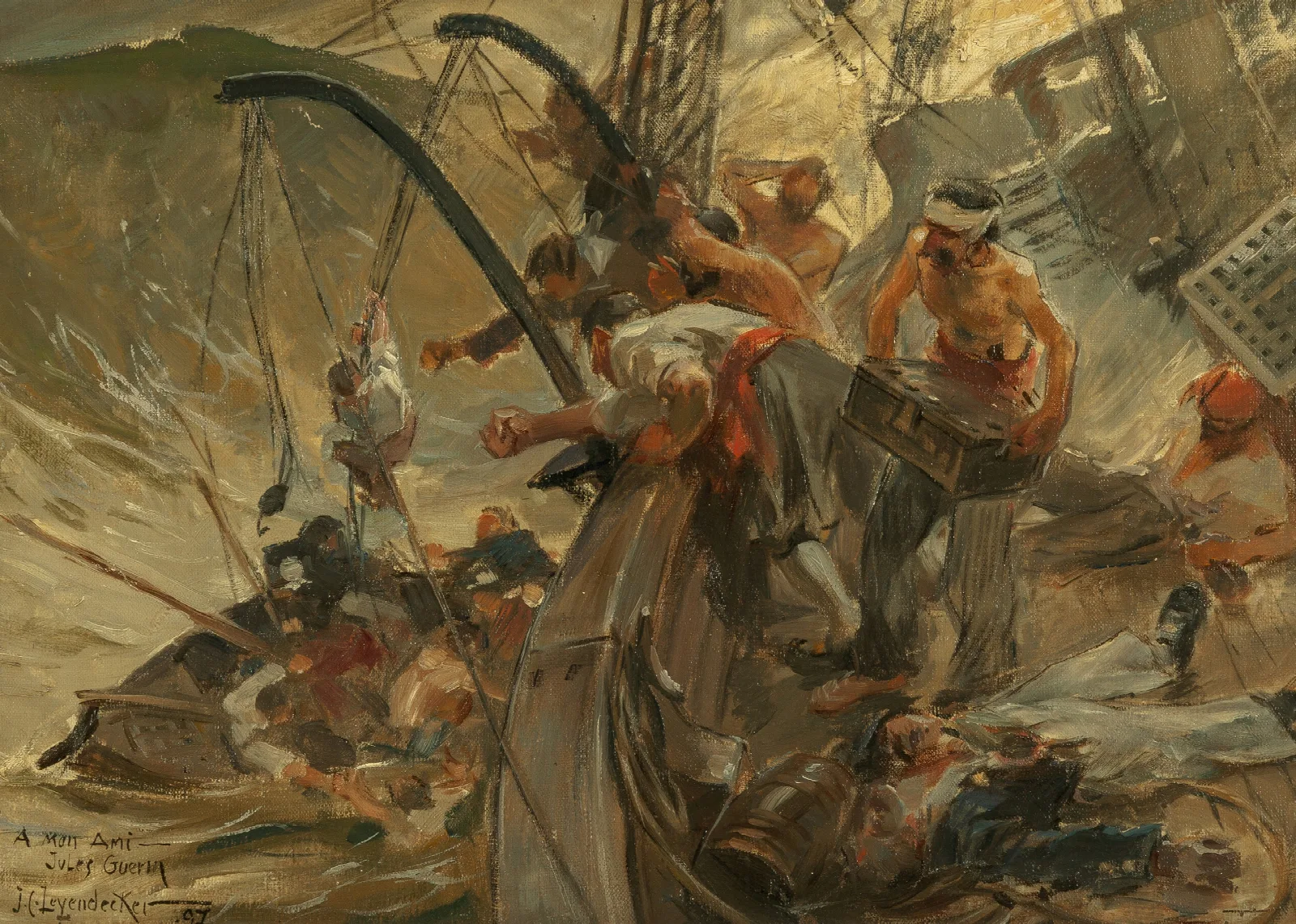 Pirates Load Wall Art by Joseph Christian Leyendecker - Canvas Print