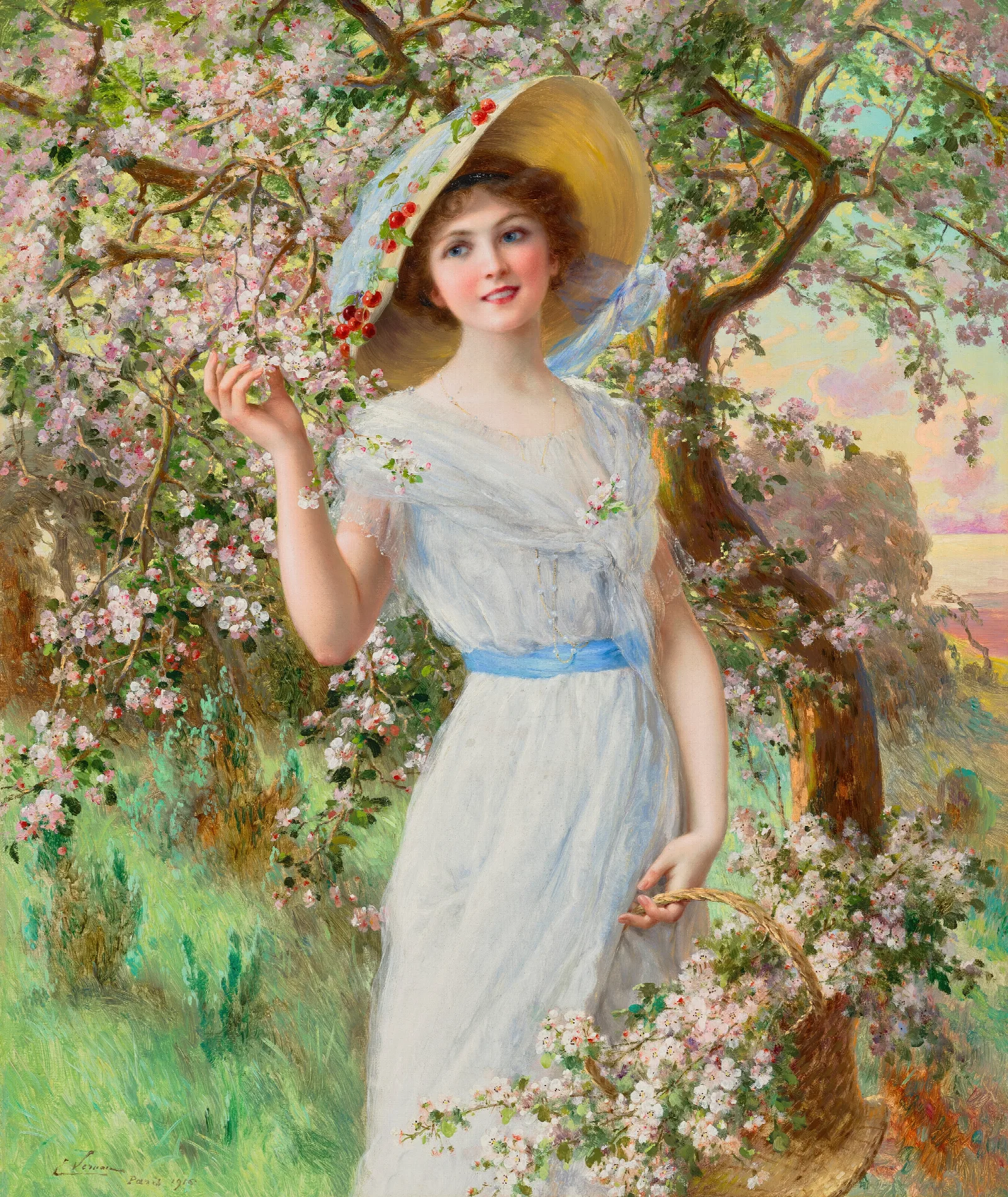Cherry Blossom 3 Wall Art by Emile Vernon - Canvas Print
