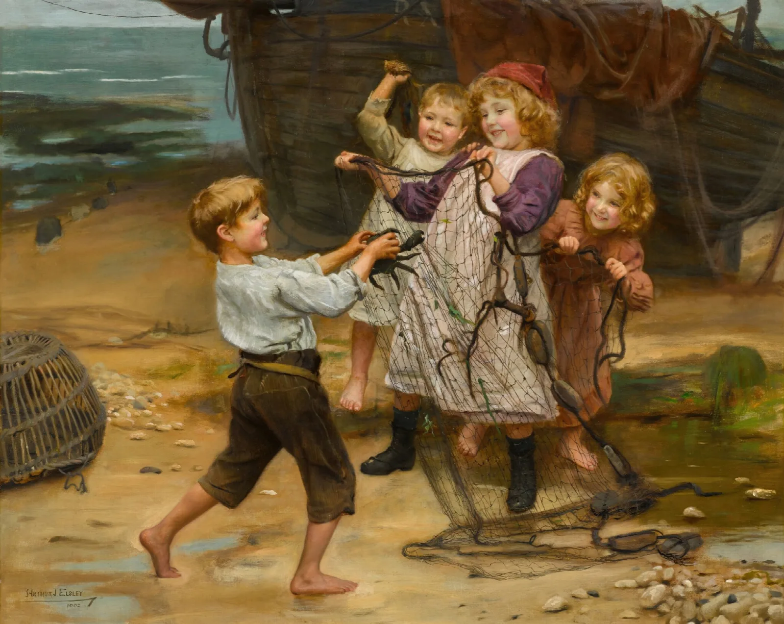 The Days Catch Wall Art by Arthur John Elsley - Canvas Print