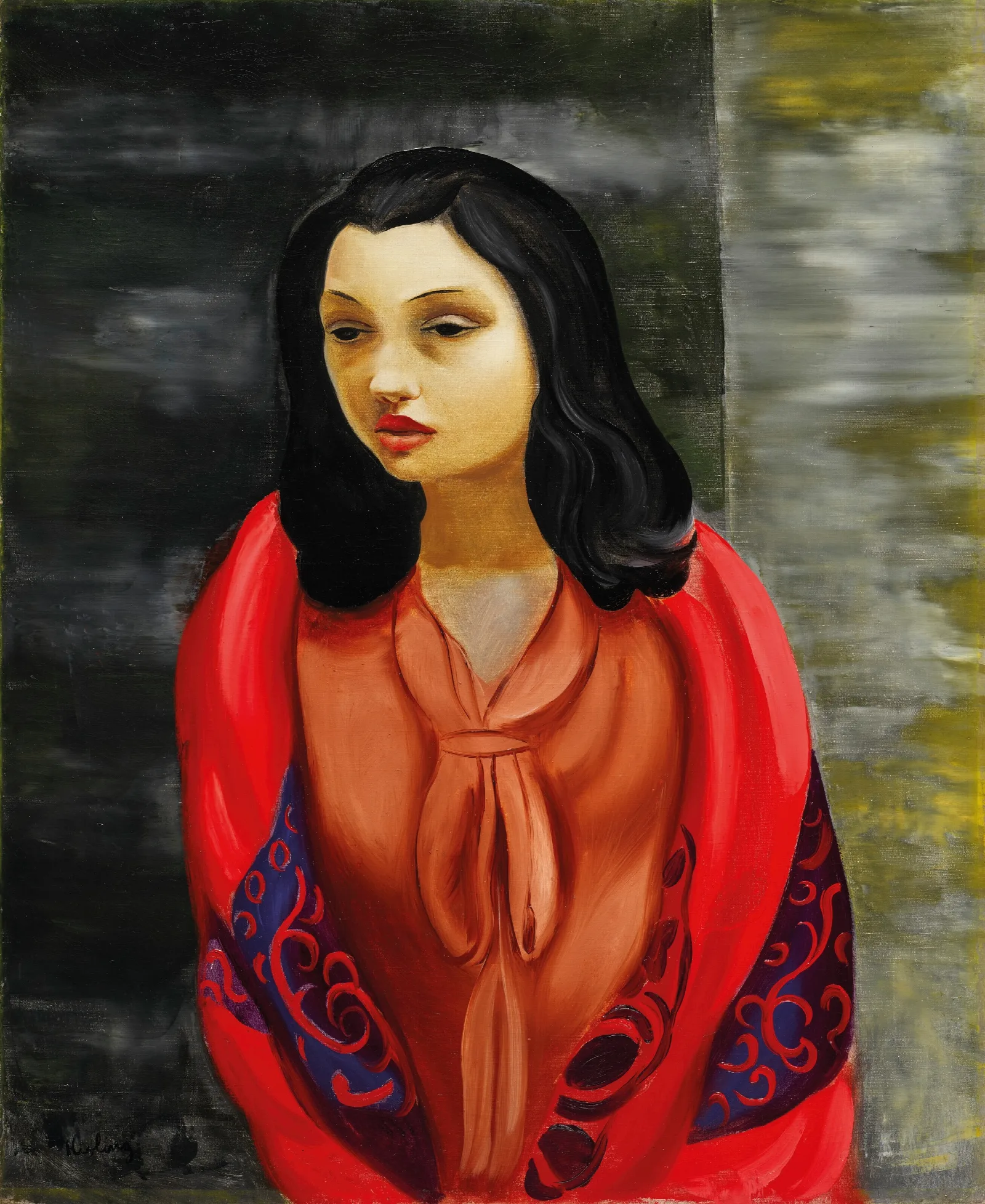 Jeune Fille 2 Wall Art by Moïse Kisling - Canvas Print