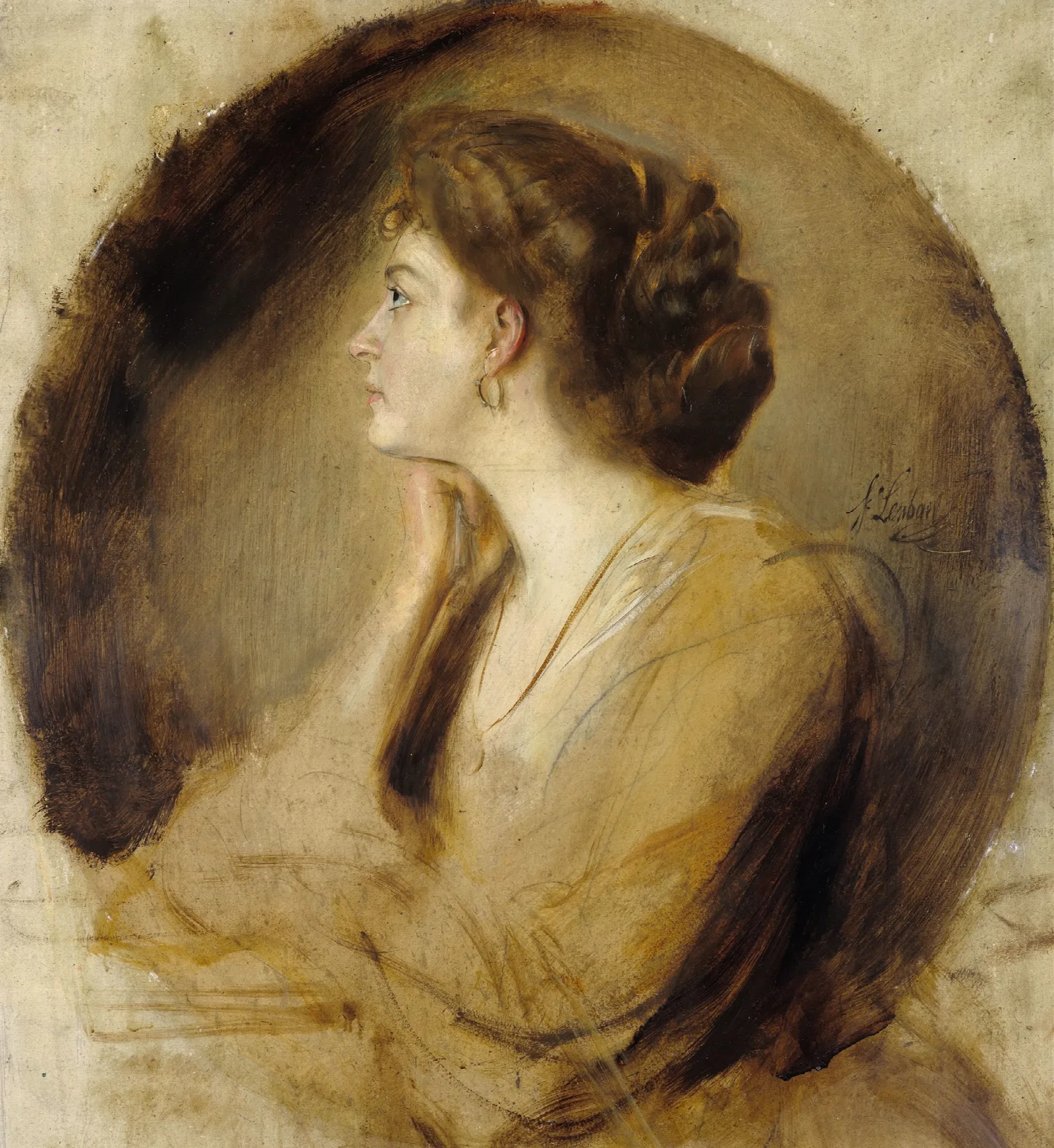 Margarethe Von Stumm Wall Art by Franz von Lenbach - Canvas Print