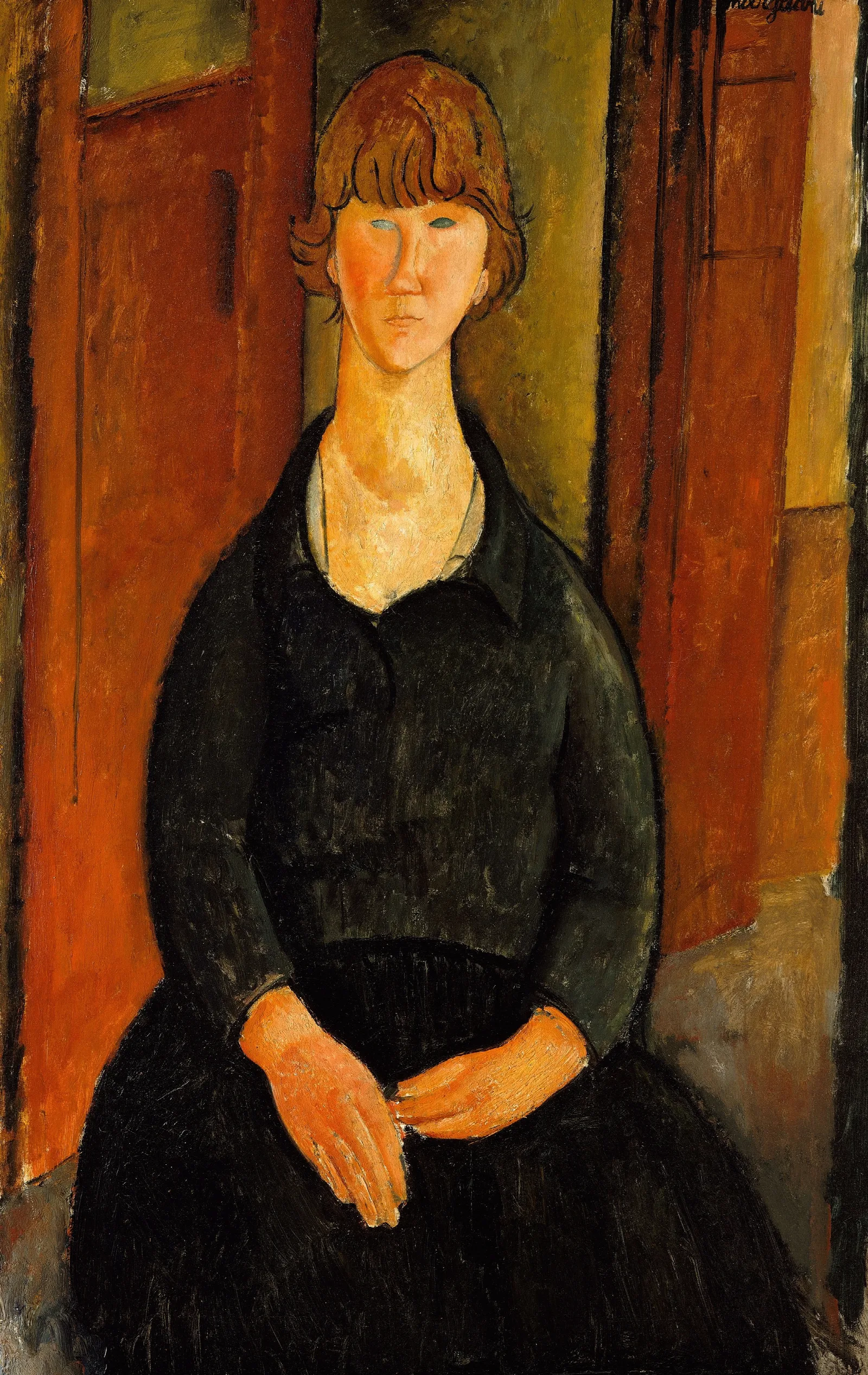 Flower Vendor Wall Art by Amedeo Modigliani - Canvas Print