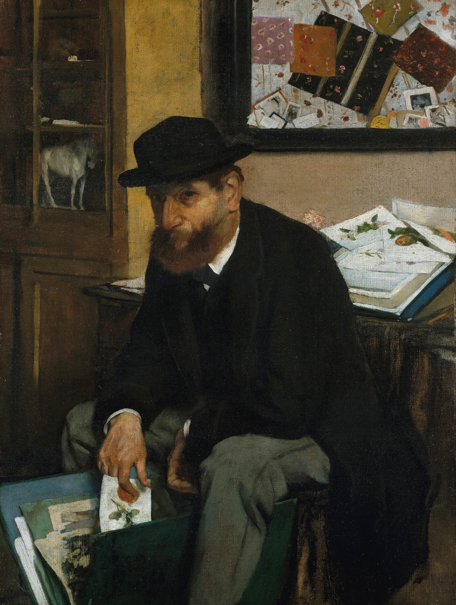 The Collector Of Prints by Edgar Degas - Canvas Print