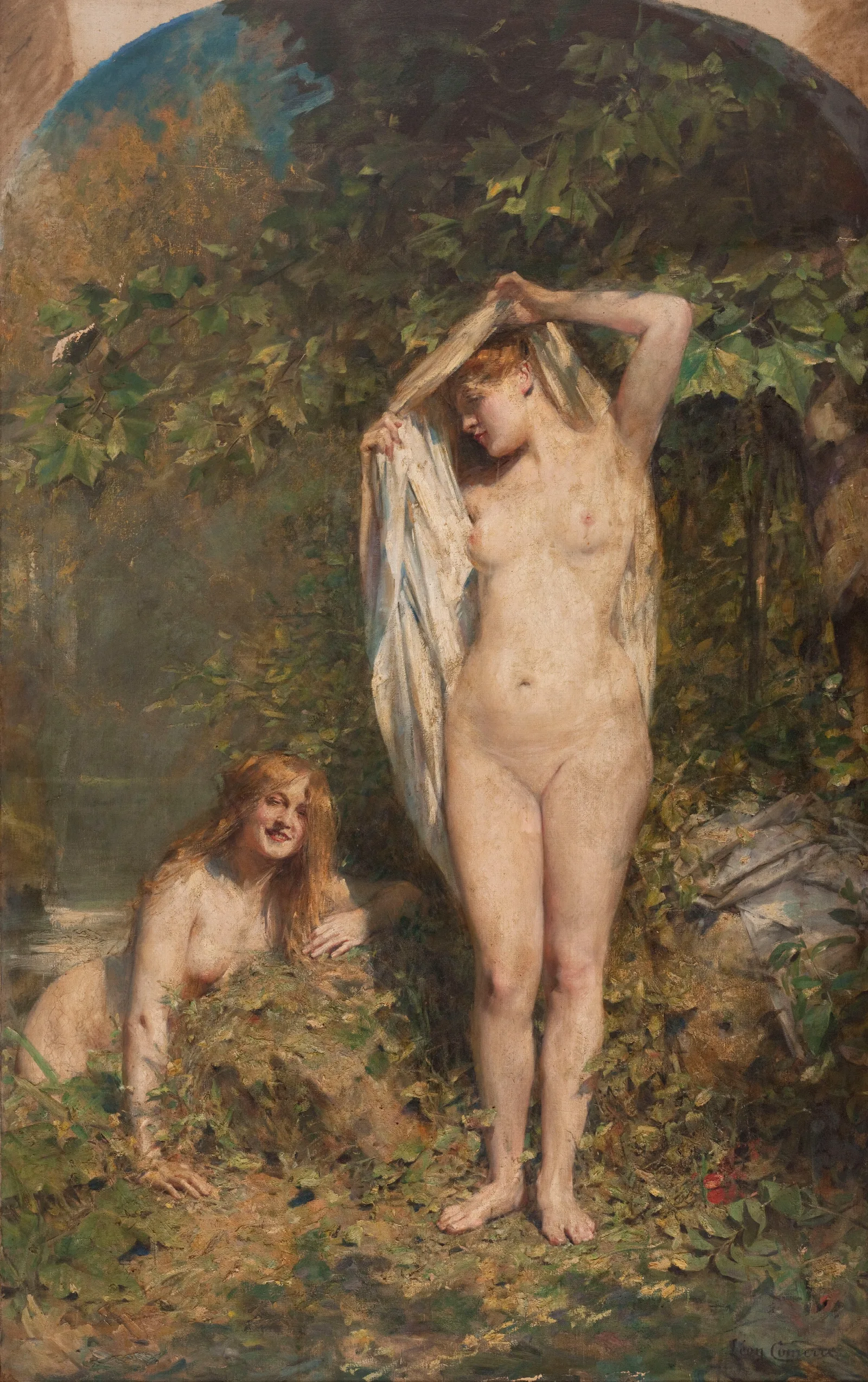 Au Soleil Wall Art by Léon François Comerre - Canvas Print
