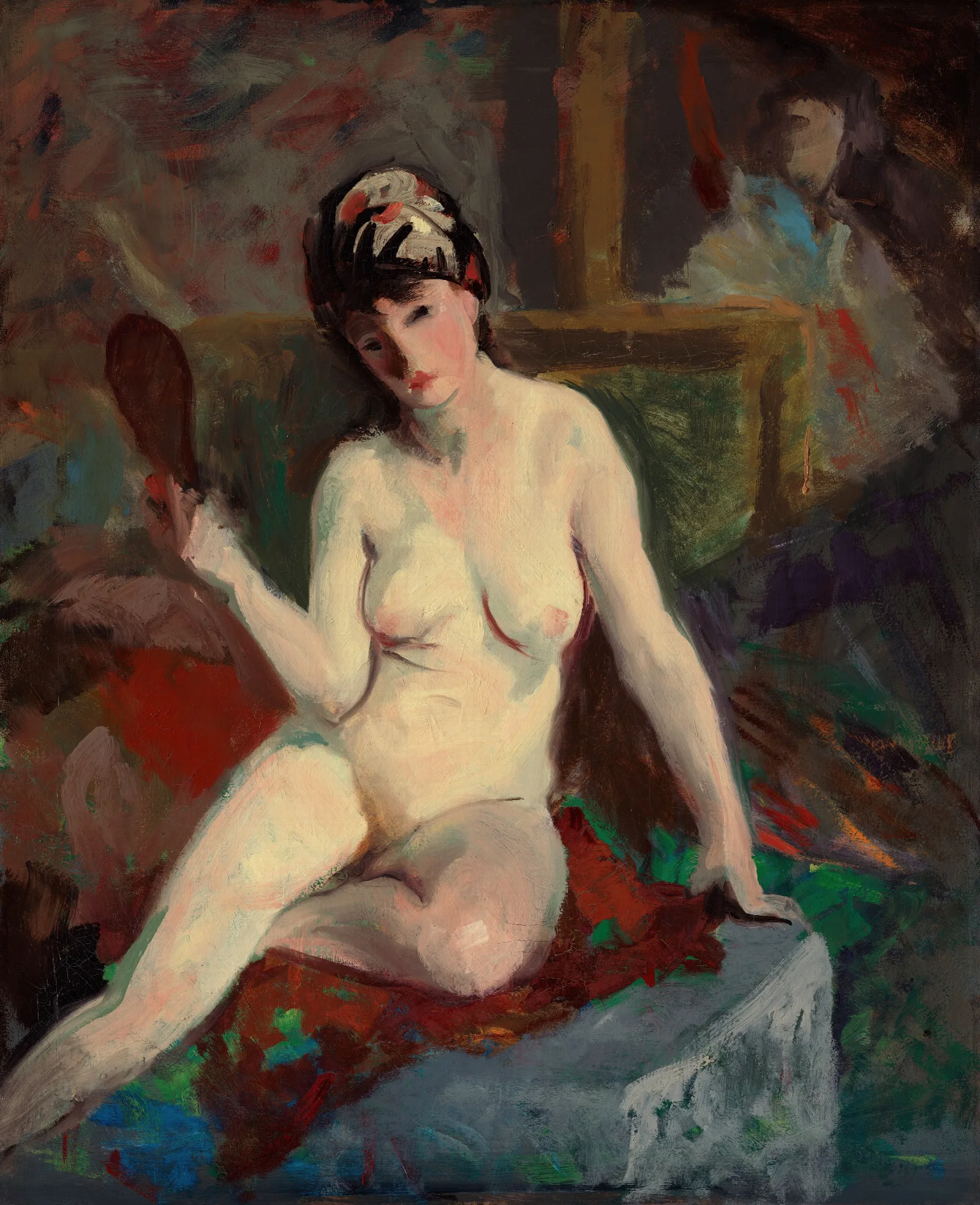 Seated Nude 31 Wall Art by Robert Henri - Canvas Print