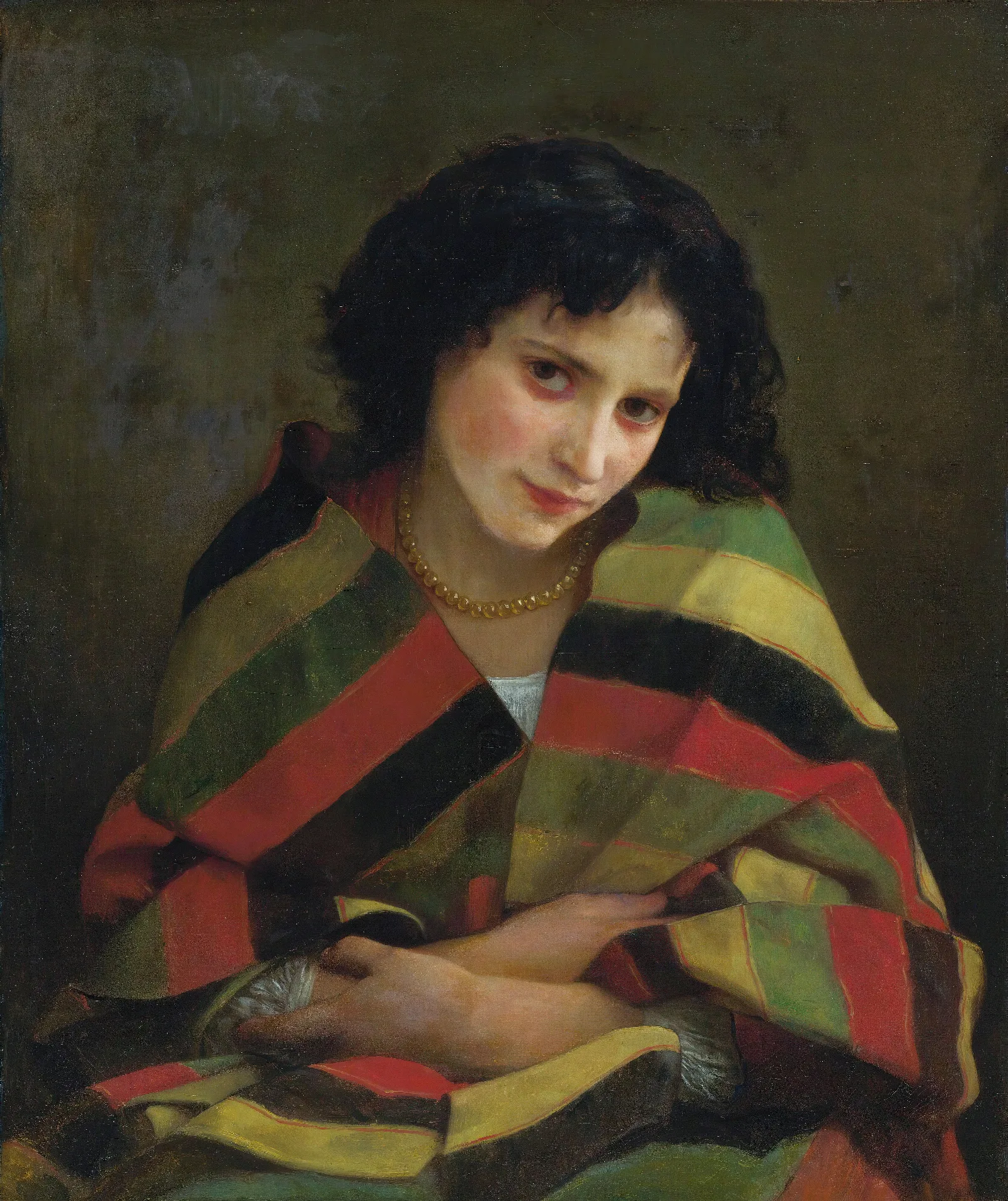 Frileuse Wall Art by William Bouguereau - Canvas Print