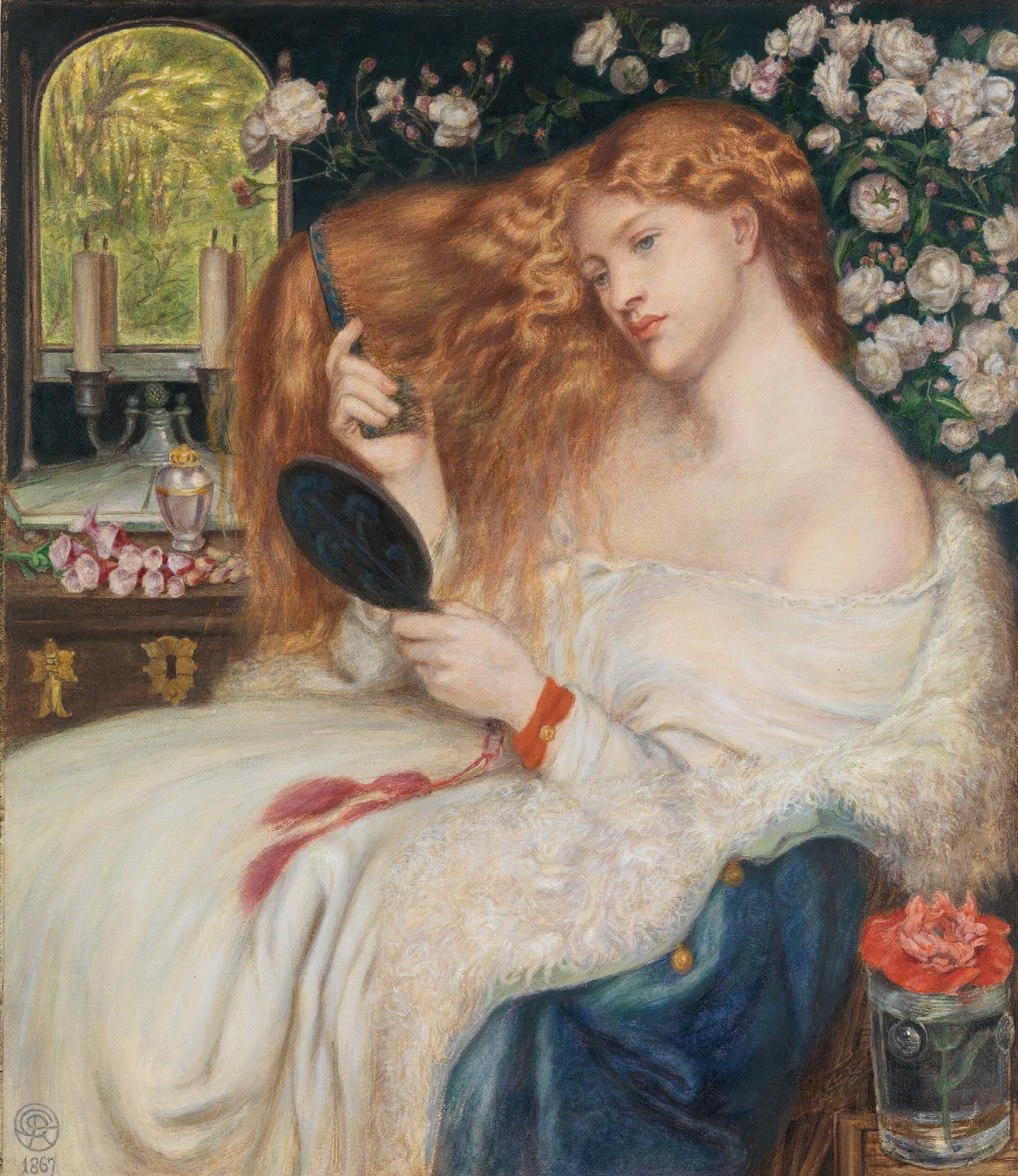 Lady Lilith Wall Art by Dante Gabriel Rossetti - Canvas Print