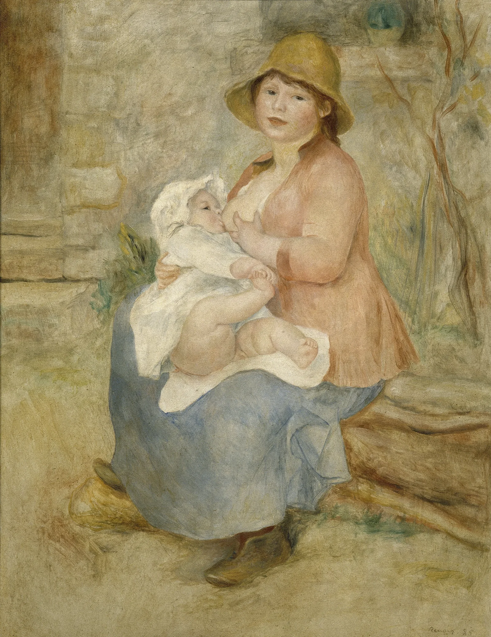 Maternity 2 Wall Art by Pierre-Auguste Renoir - Canvas Print
