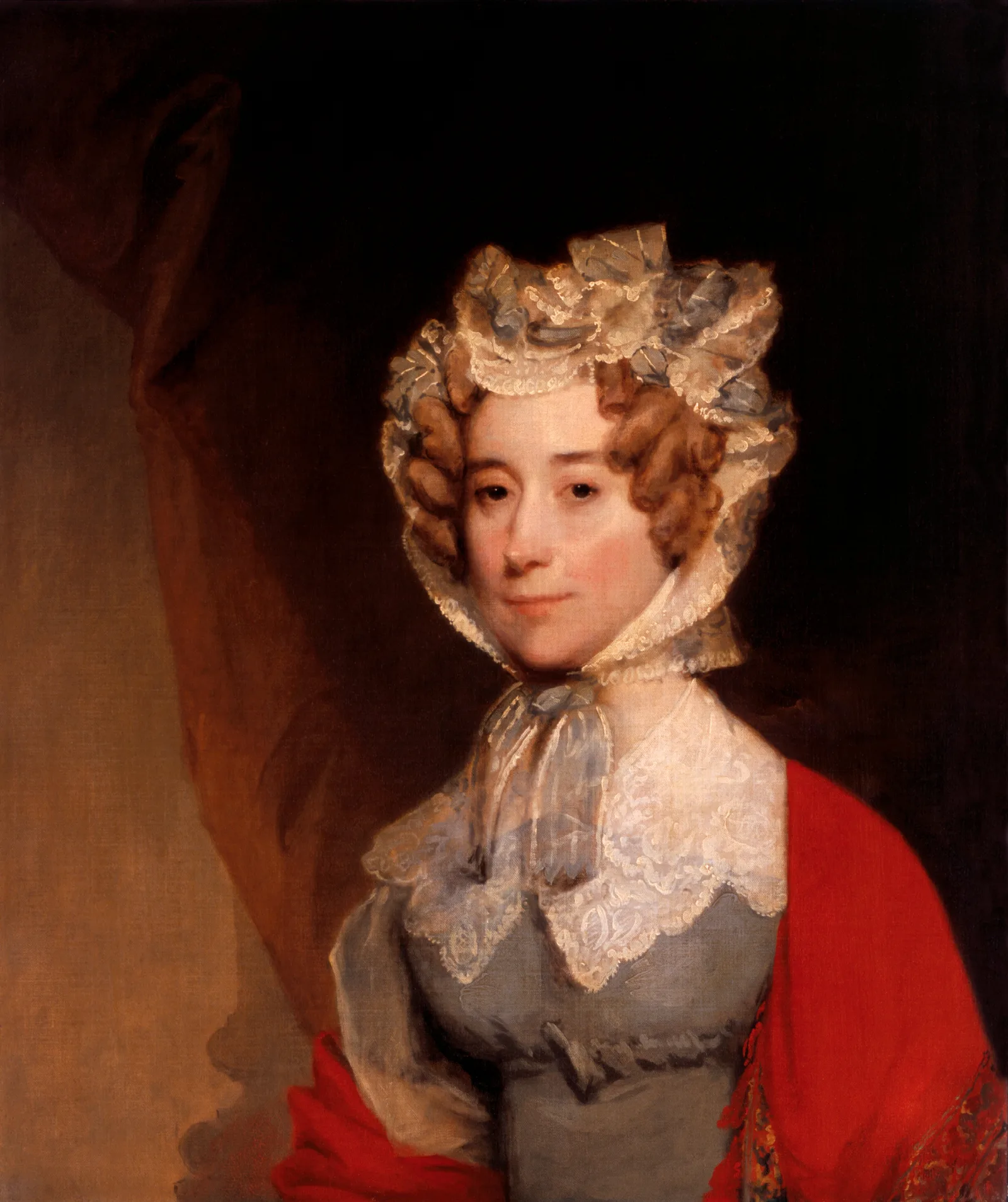 Louisa Catherine Johnson Adams Mrs John Quincy Adams Wall Art by Gilbert Stuart - Canvas Print